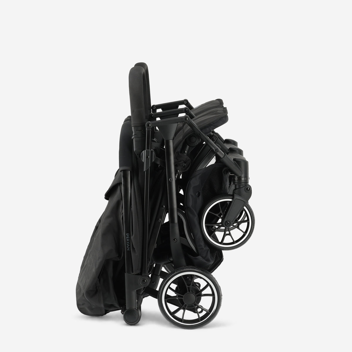 Deryan Luxury Rolo X2 Double Stroller - Duo Stroller - Black