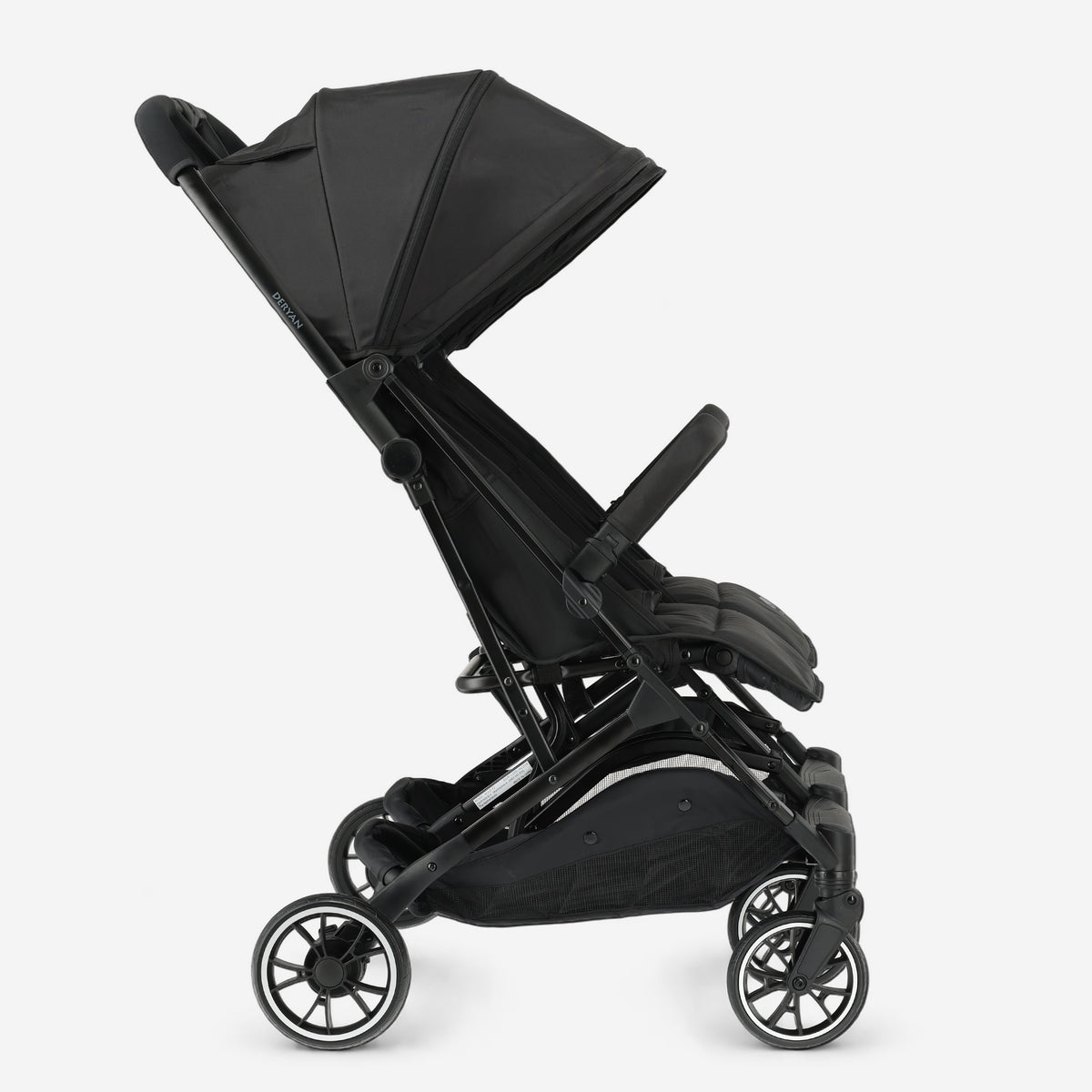 Deryan Luxury Rolo X2 Double Stroller - Duo Stroller - Black
