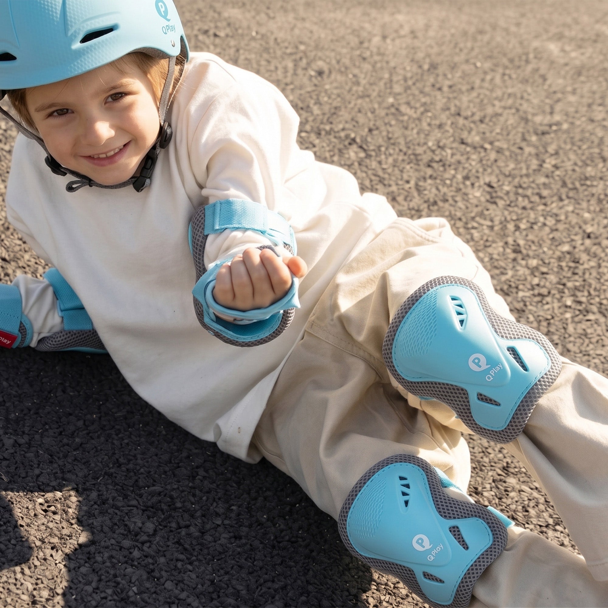 Qplay Pads - Beschermersset voor Kinderen - Maat S - Blauw