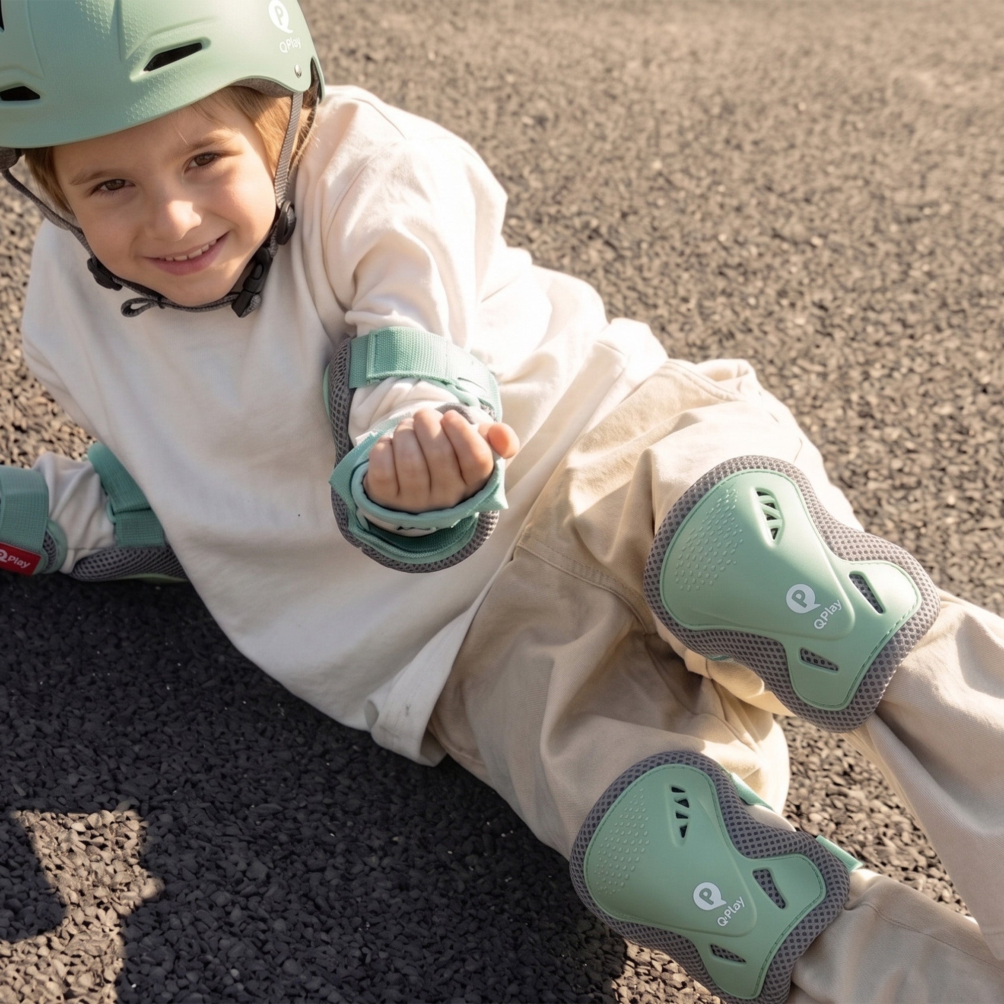 Qplay Pads - Beschermersset voor Kinderen - Maat S - Groen