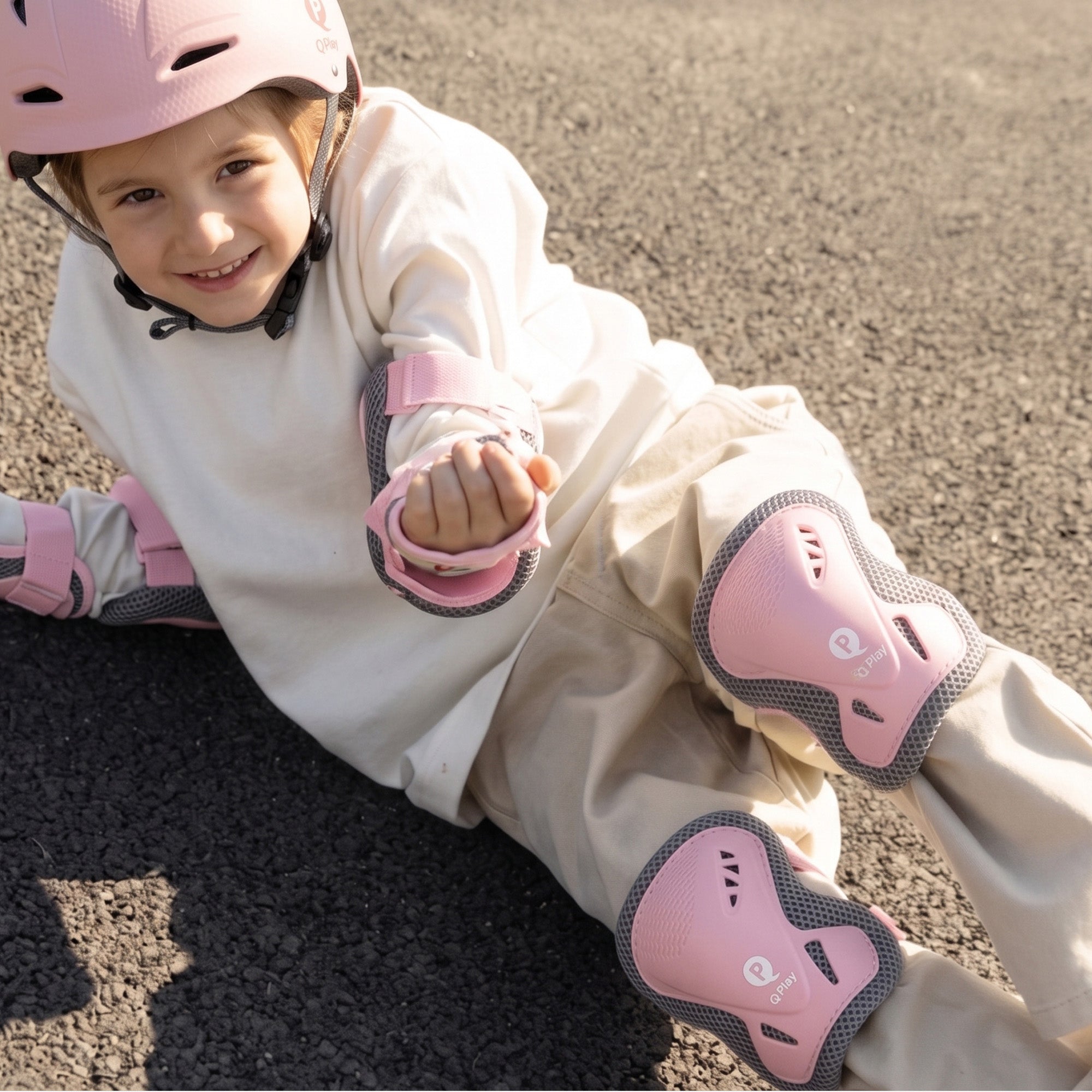 Qplay Pads - Beschermersset voor Kinderen - Maat S - Roze