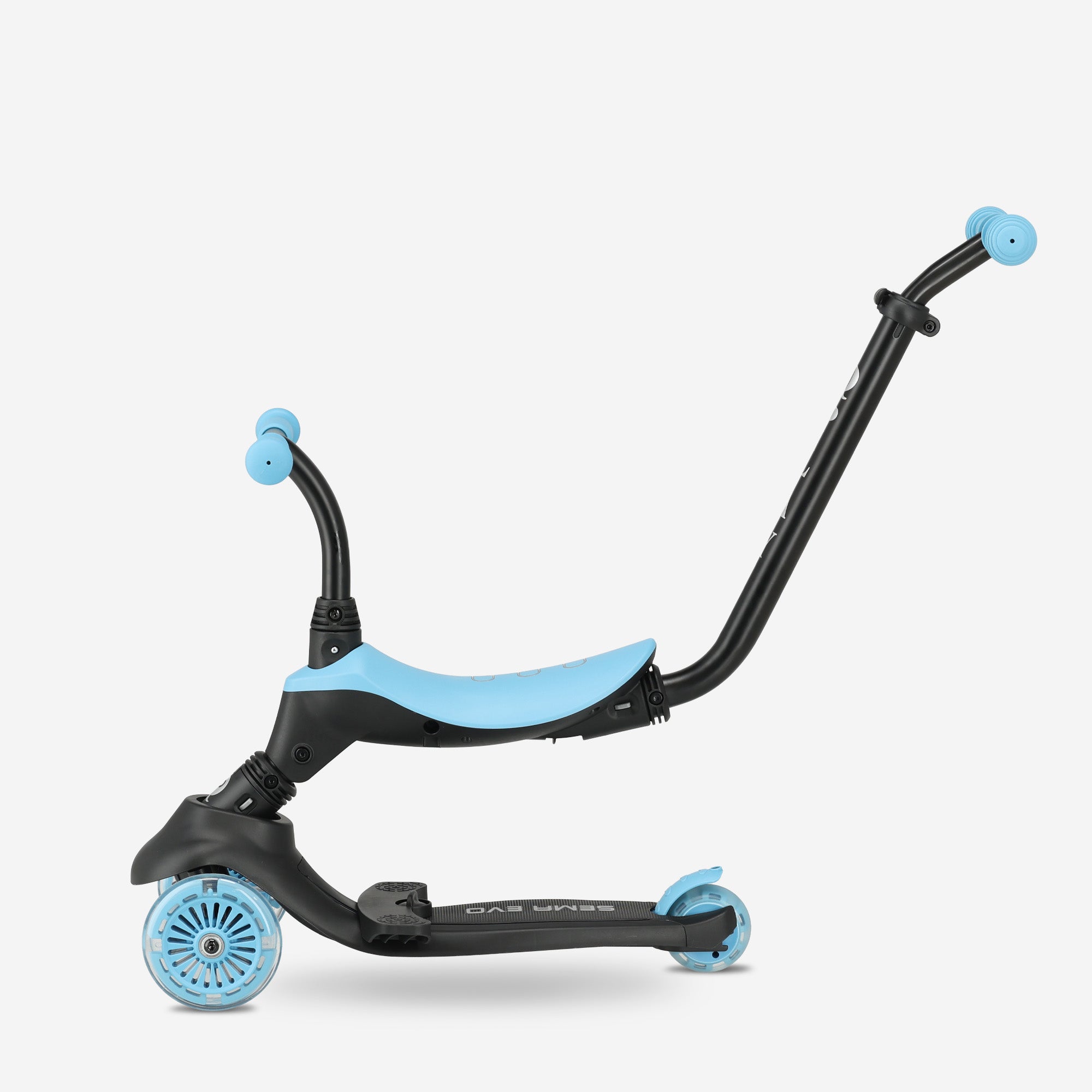 Qplay Sema Evo Kinderstep - 6-in-1 step - LED wielen - Blauw