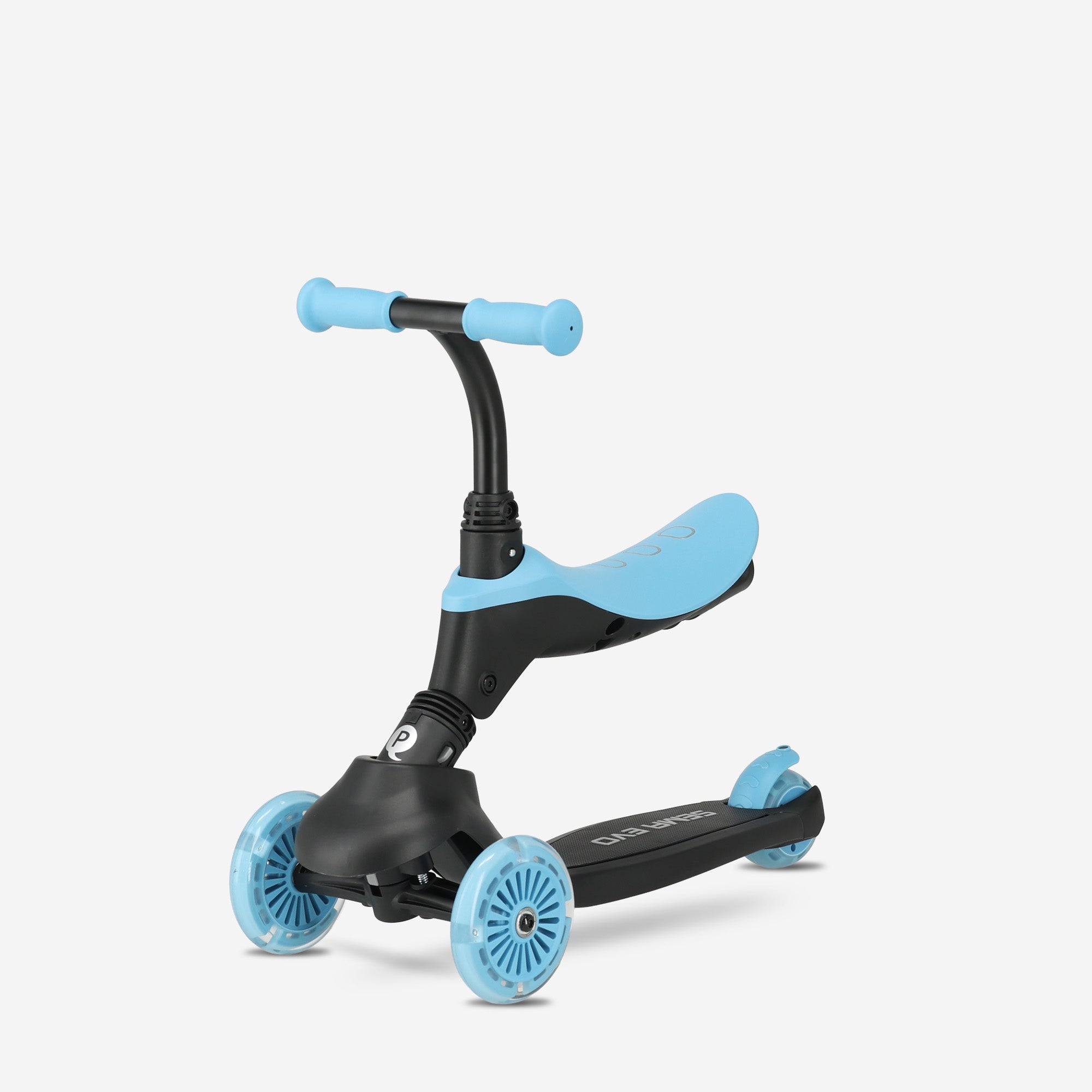 Qplay Sema Evo Kinderstep - 6-in-1 step - LED wielen - Blauw