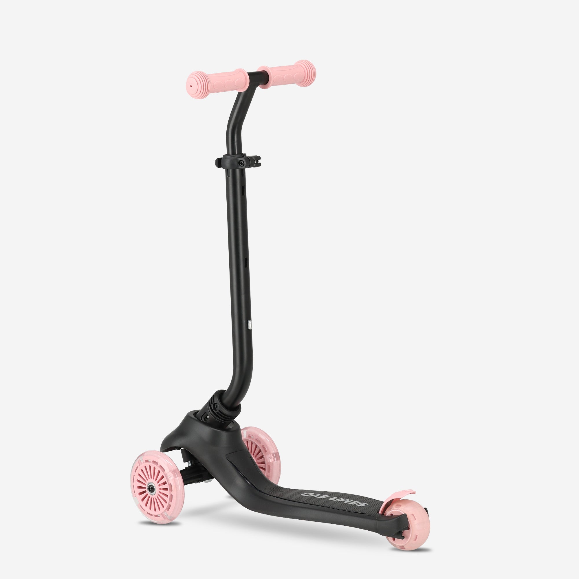 Qplay Sema Evo Kinderstep - 6-in-1 step - LED wielen - Roze