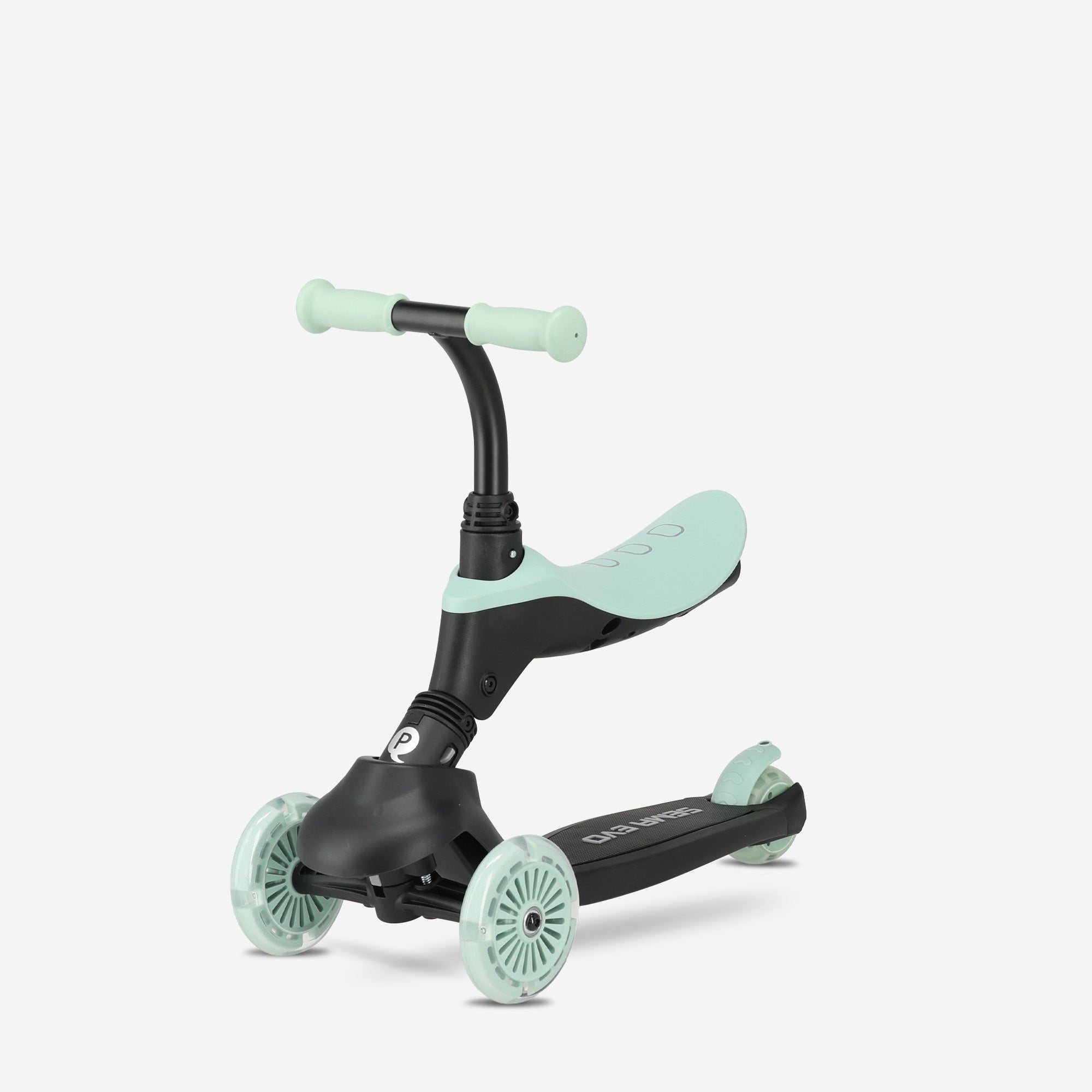 Qplay Sema Evo Kinderstep - 6-in-1 step - LED wielen - Mint Groen