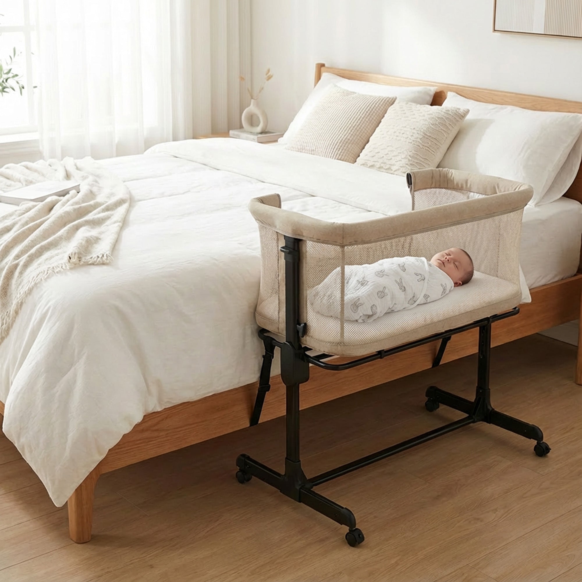 Co-Sleeper Snoozy Wieg - Sand Melange