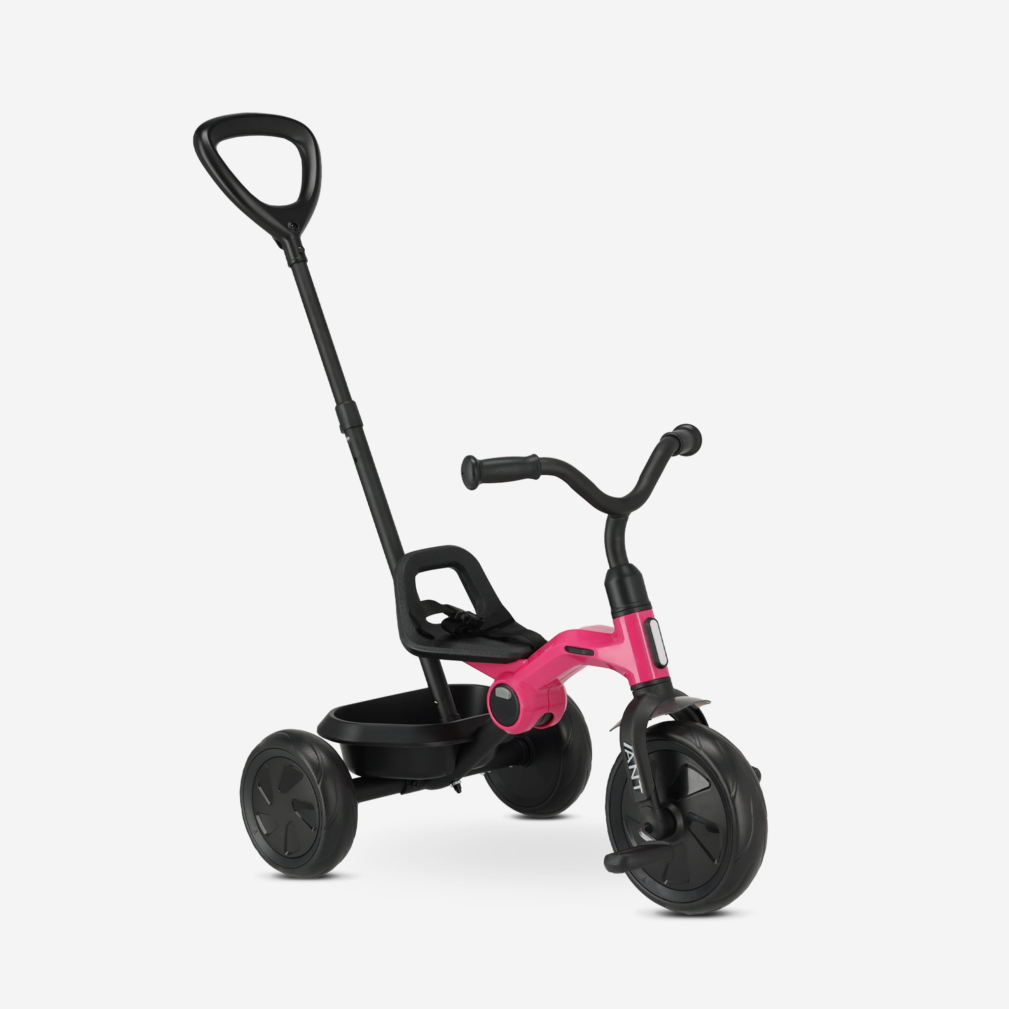 Qplay Ant Tricycle with push bar - Pink