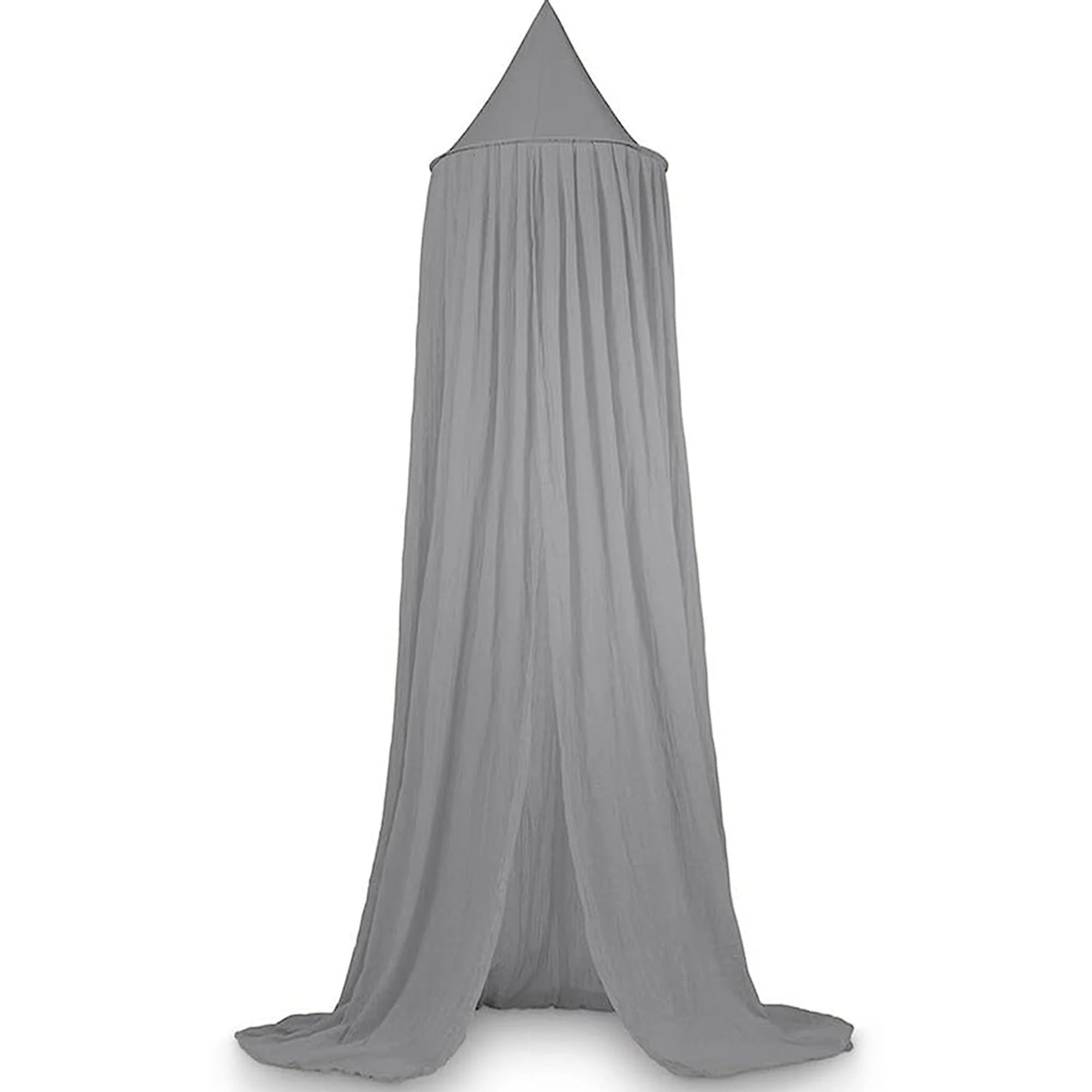 DERYAN Baby Mosquito Net Vintage 245cm - children's mosquito net - Canopy grey