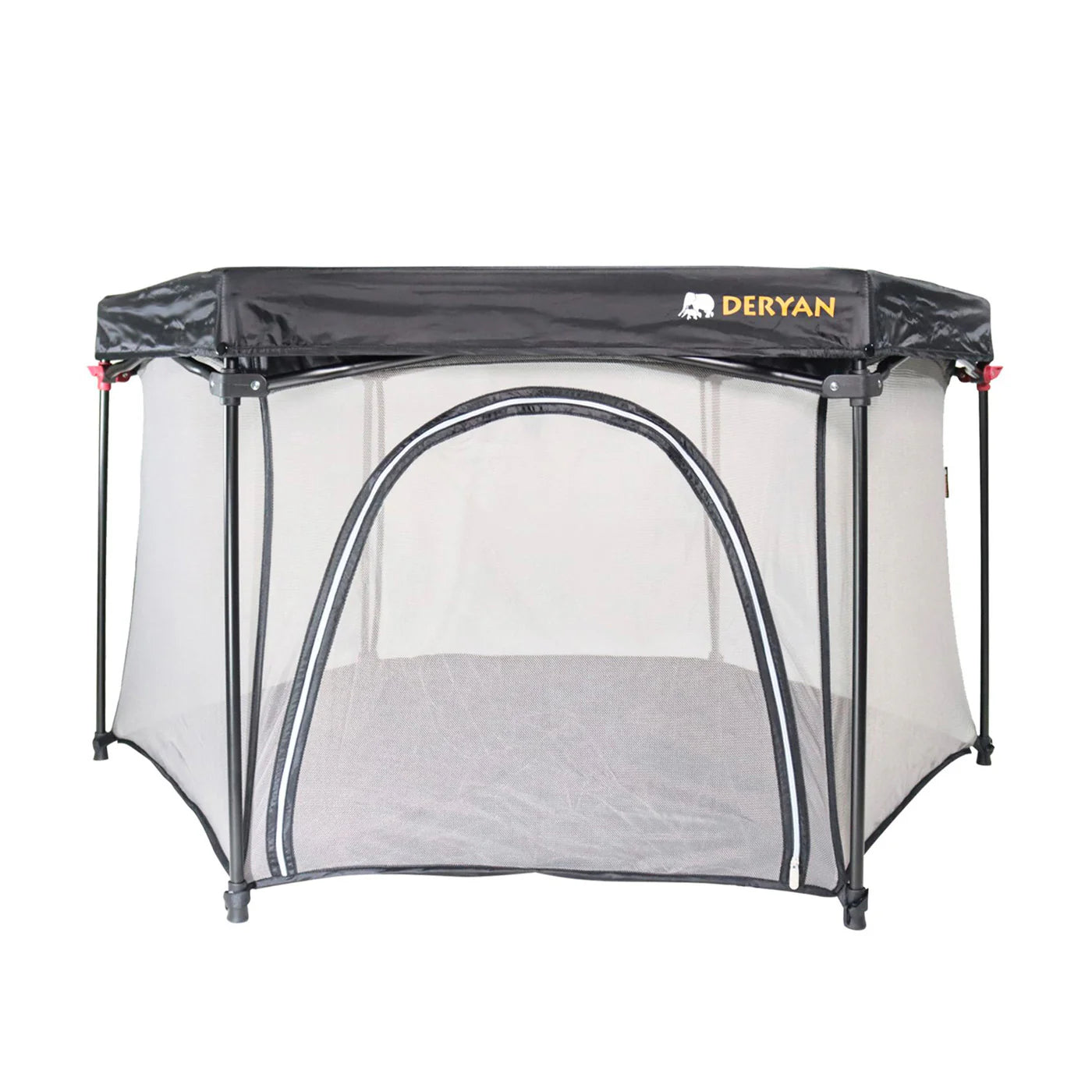 Deryan Parc pour enfants portable - Noir - Sommier fixe - Coffre de voyage - lit de camping