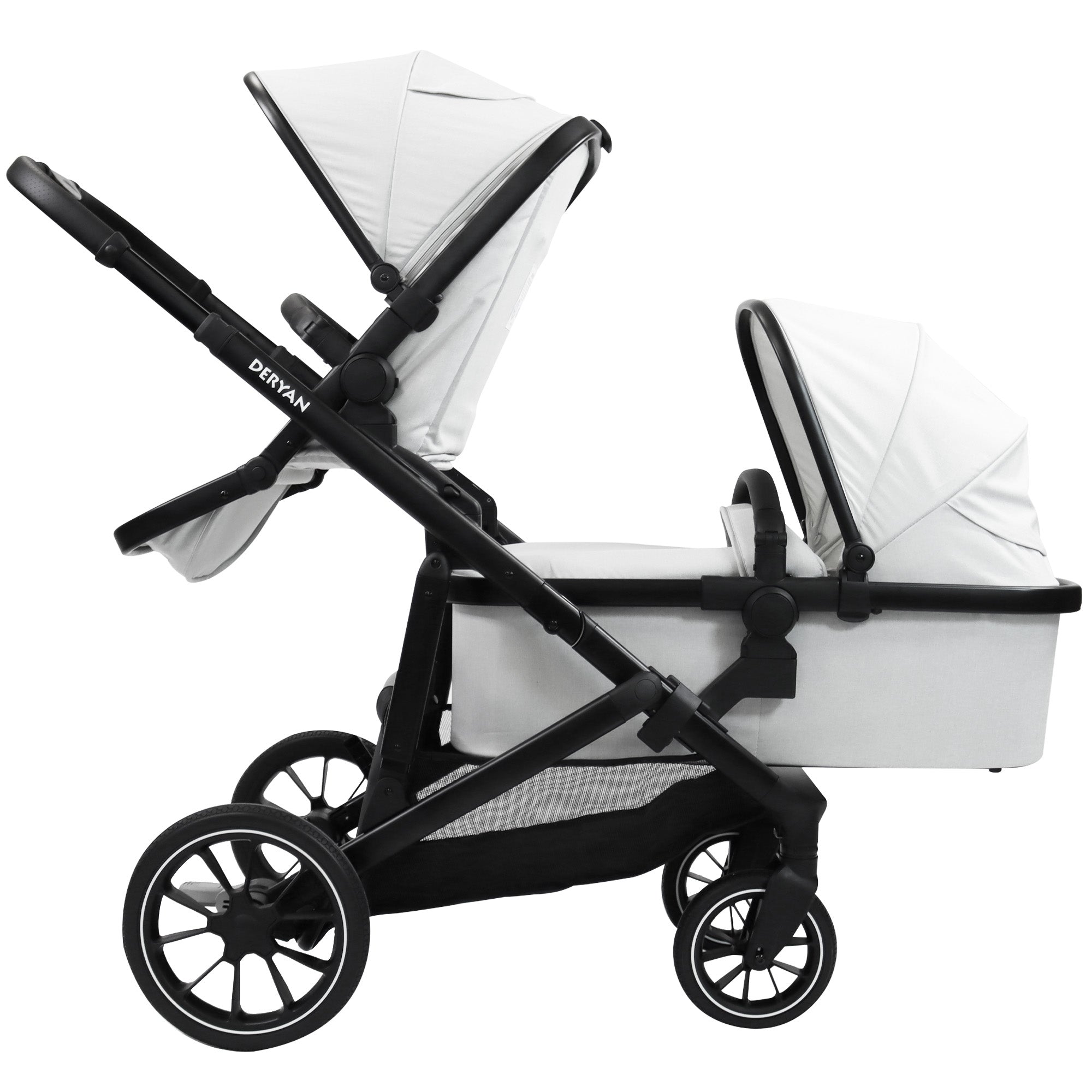 Deryan Evy V2 Kinderwagen - Duo Kinderwagen Cream