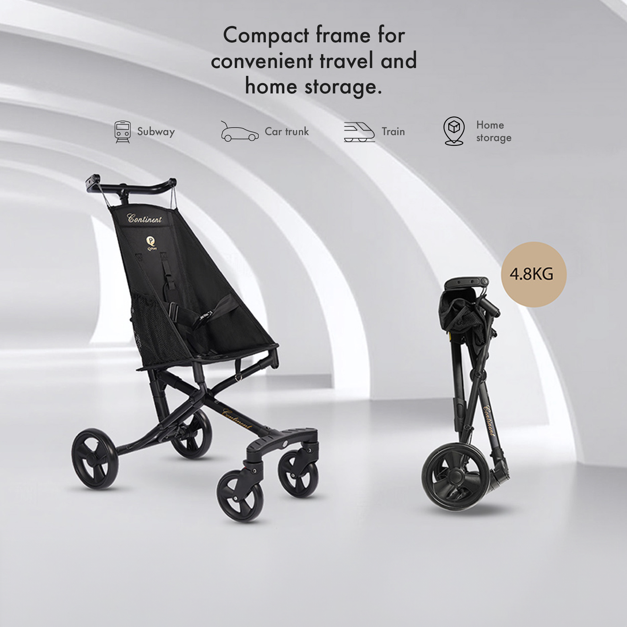 QPlay Luxe Buggy XL - Schwarz