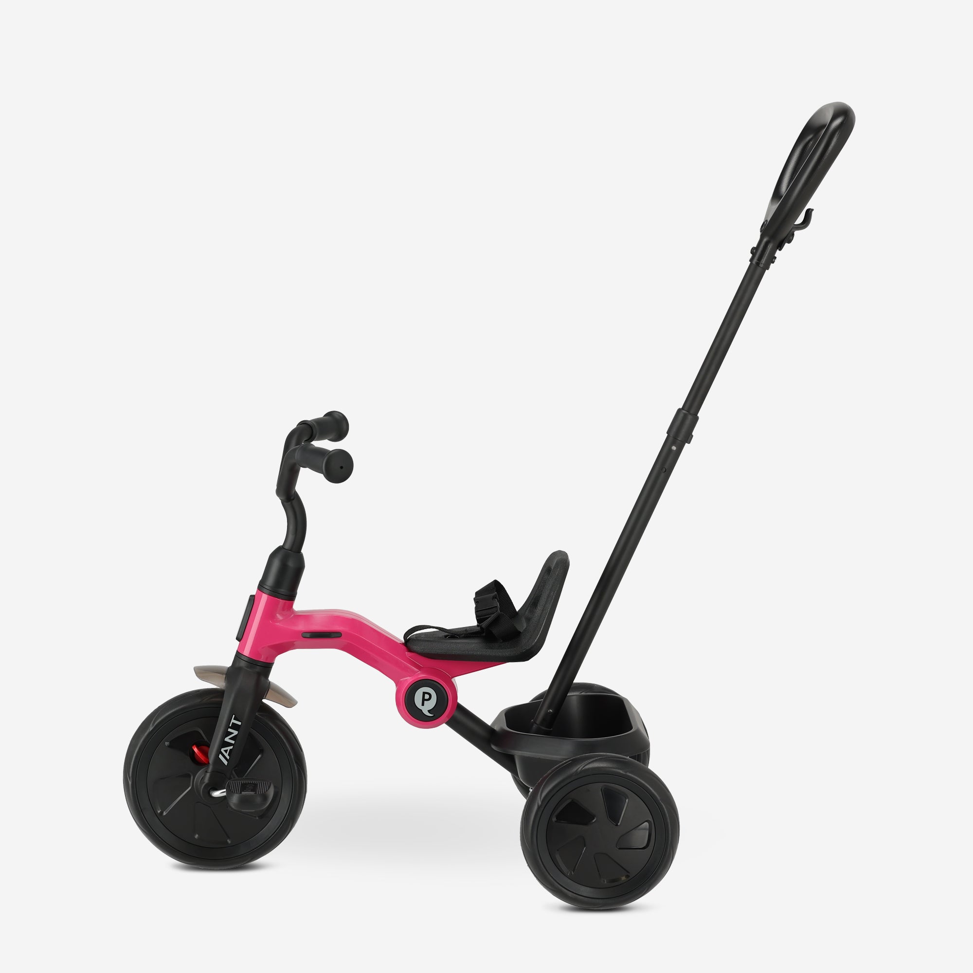 Qplay Ant Tricycle with push bar - Pink