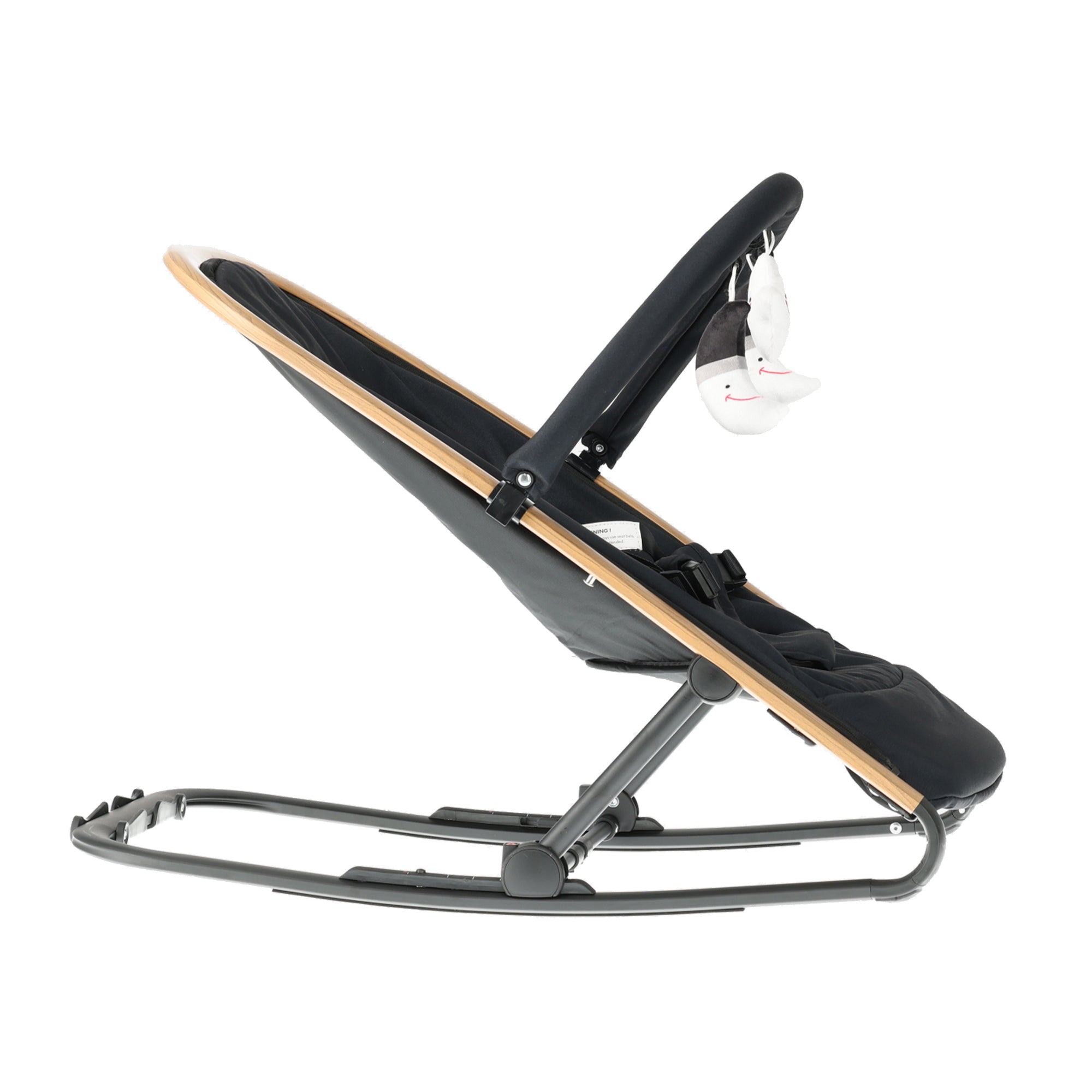 Deryan Rocker Luxe 2-in-1 Wipstoel - Zwart