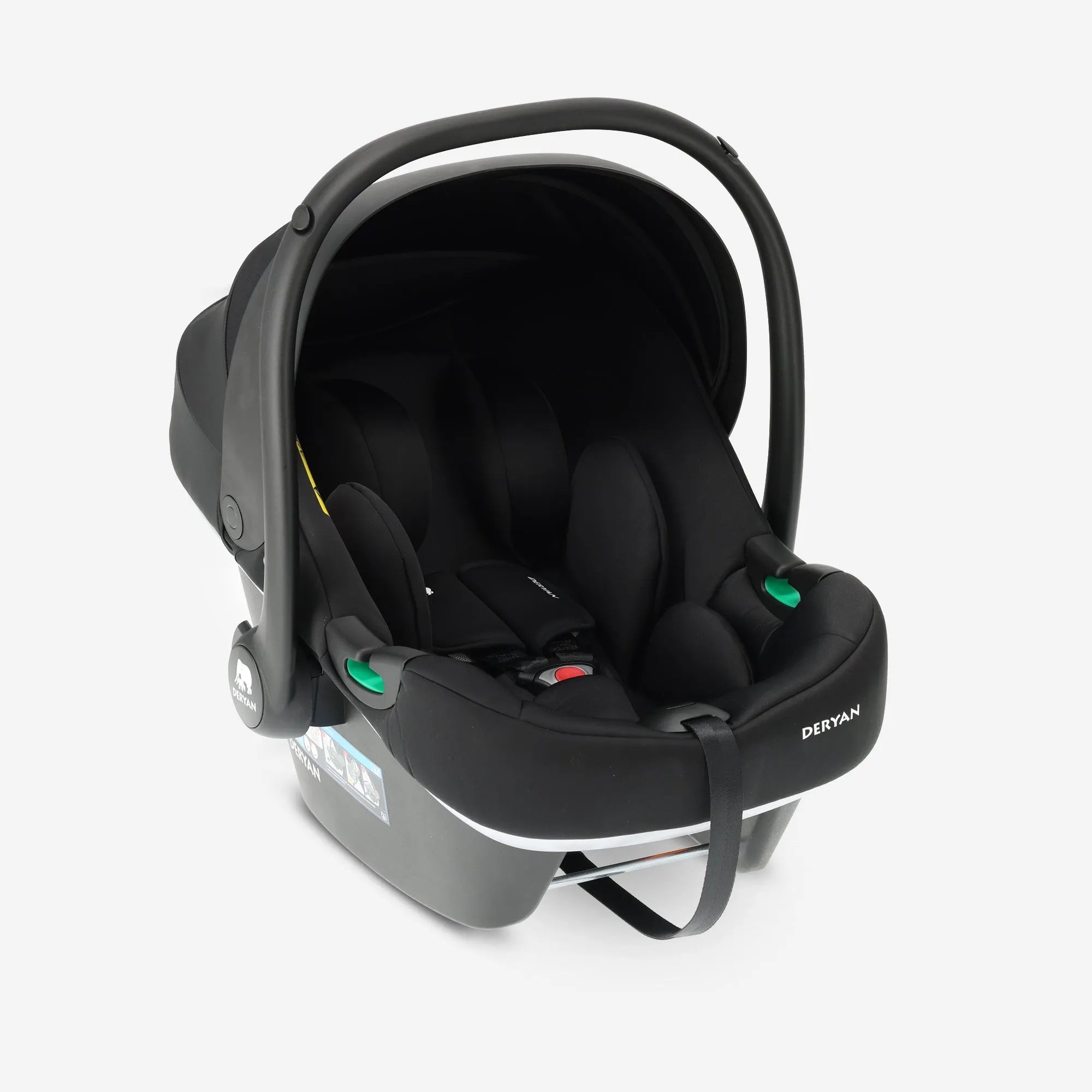 Deryan Luksus i-Size autostol - Sort - Fra fødslen - Isofix autostol 0+