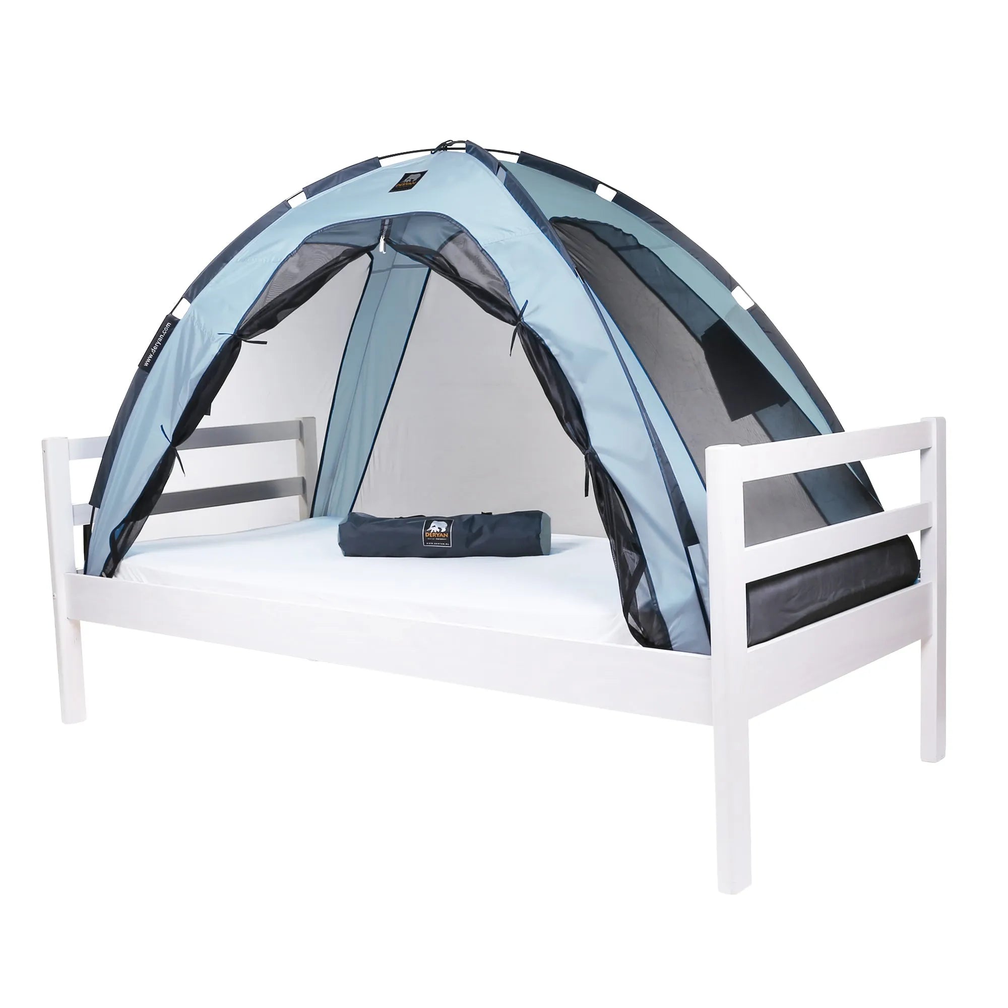 Bedtent Klamboe Sky Blue - 200x90cm - Hoogste kwaliteit Muggennet