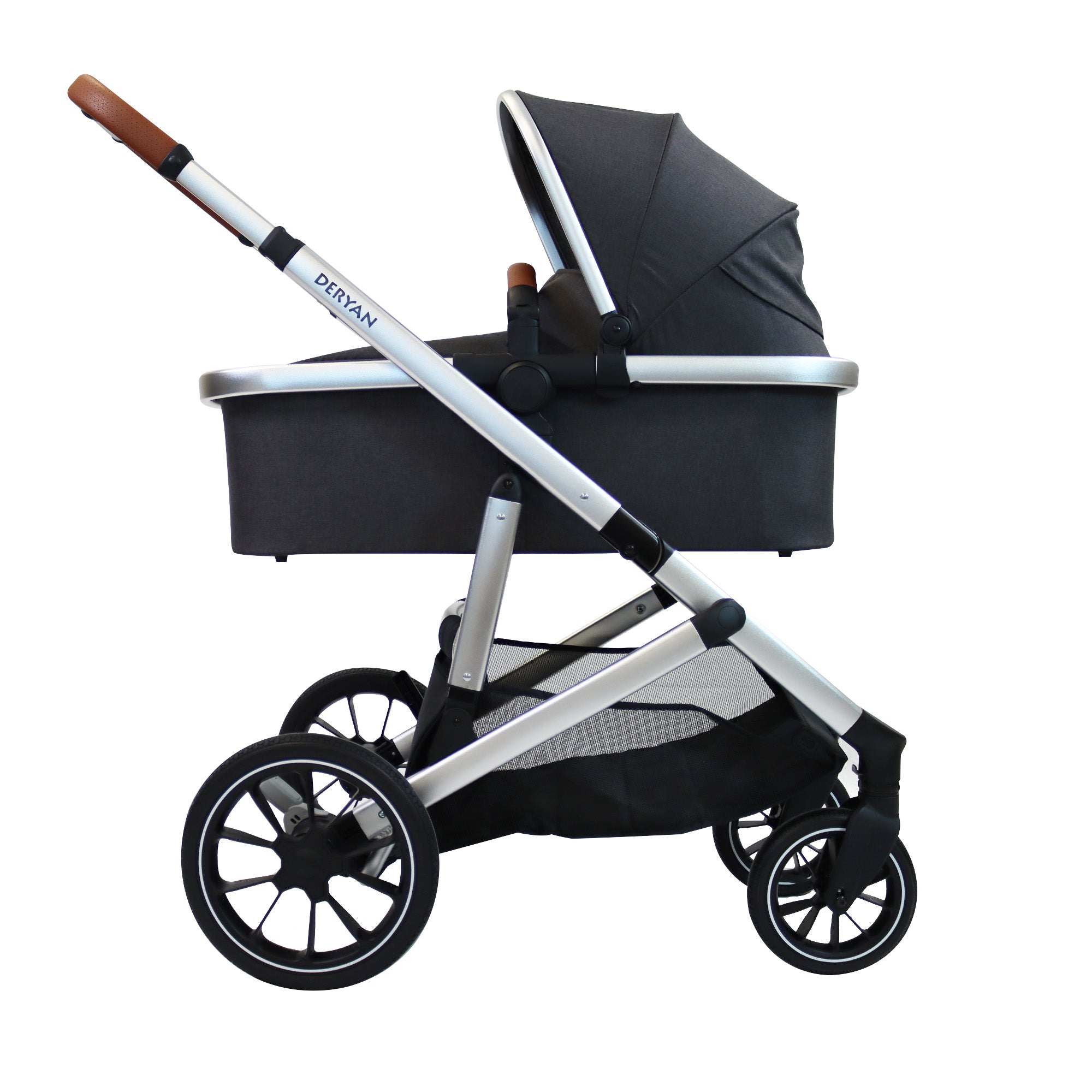 Deryan Evy V2 Kinderwagen 2in1 - Duo Kinderwagen Grijs