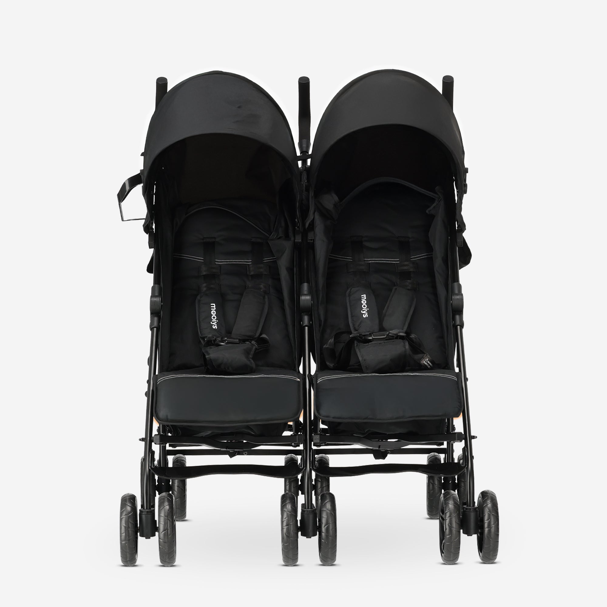 Miles Duo Buggy - Twin Buggy - Poussette double légère - Noir