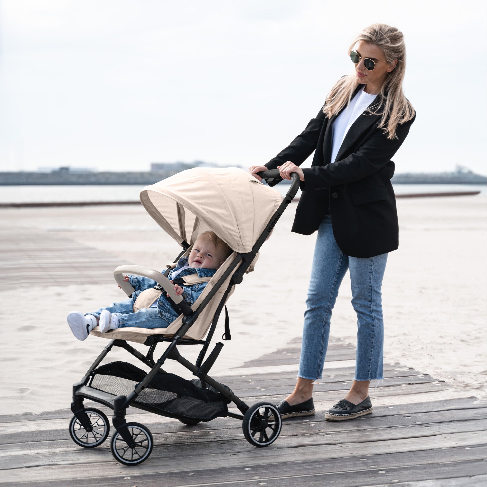 Deryan Rolo Easy Lichtgewicht Buggy - Taupe