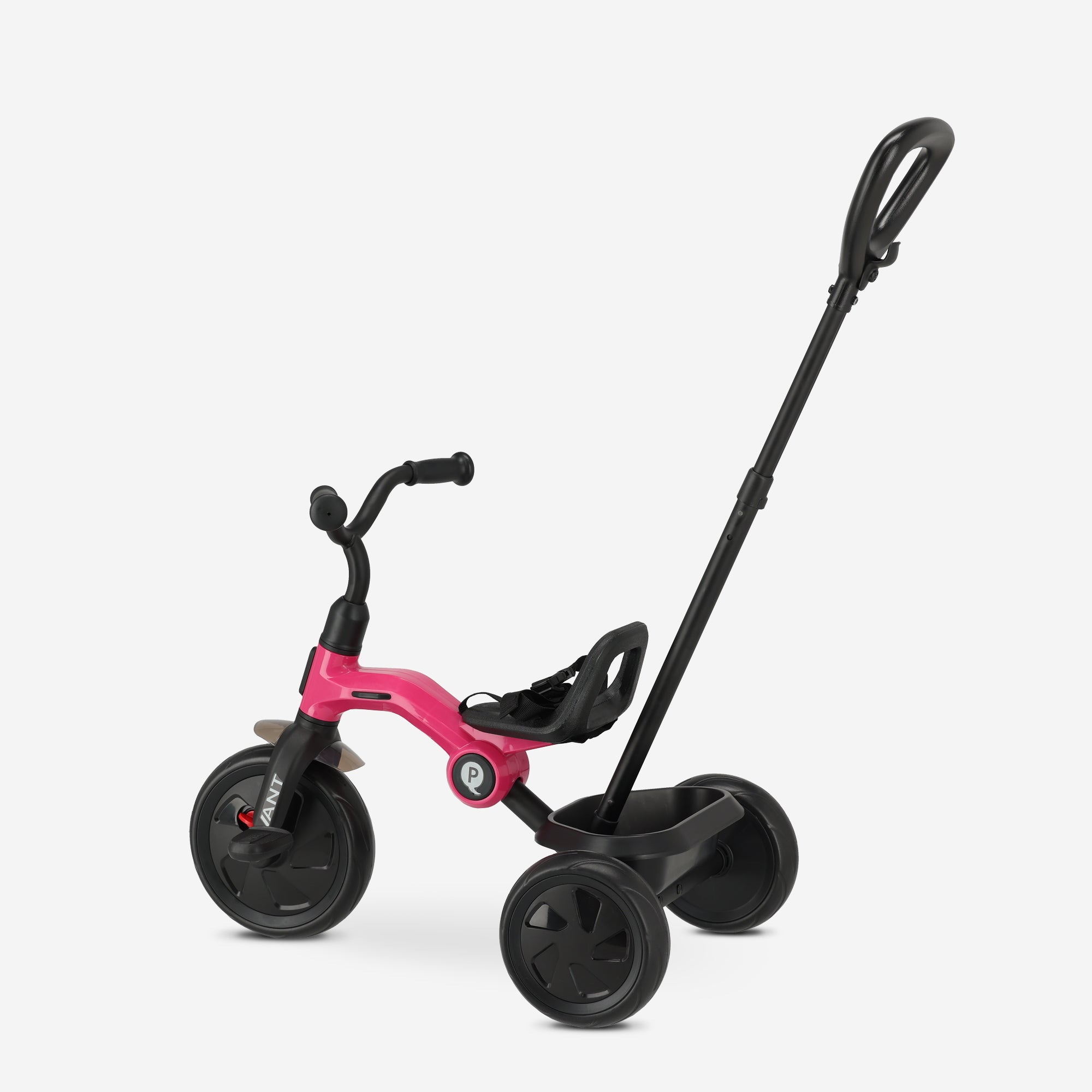 Qplay Ant Tricycle with push bar - Pink