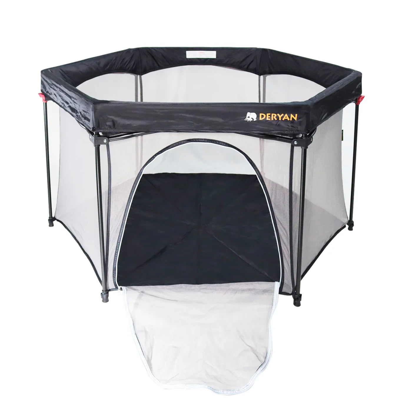 Deryan Parc pour enfants portable - Noir - Sommier fixe - Coffre de voyage - lit de camping