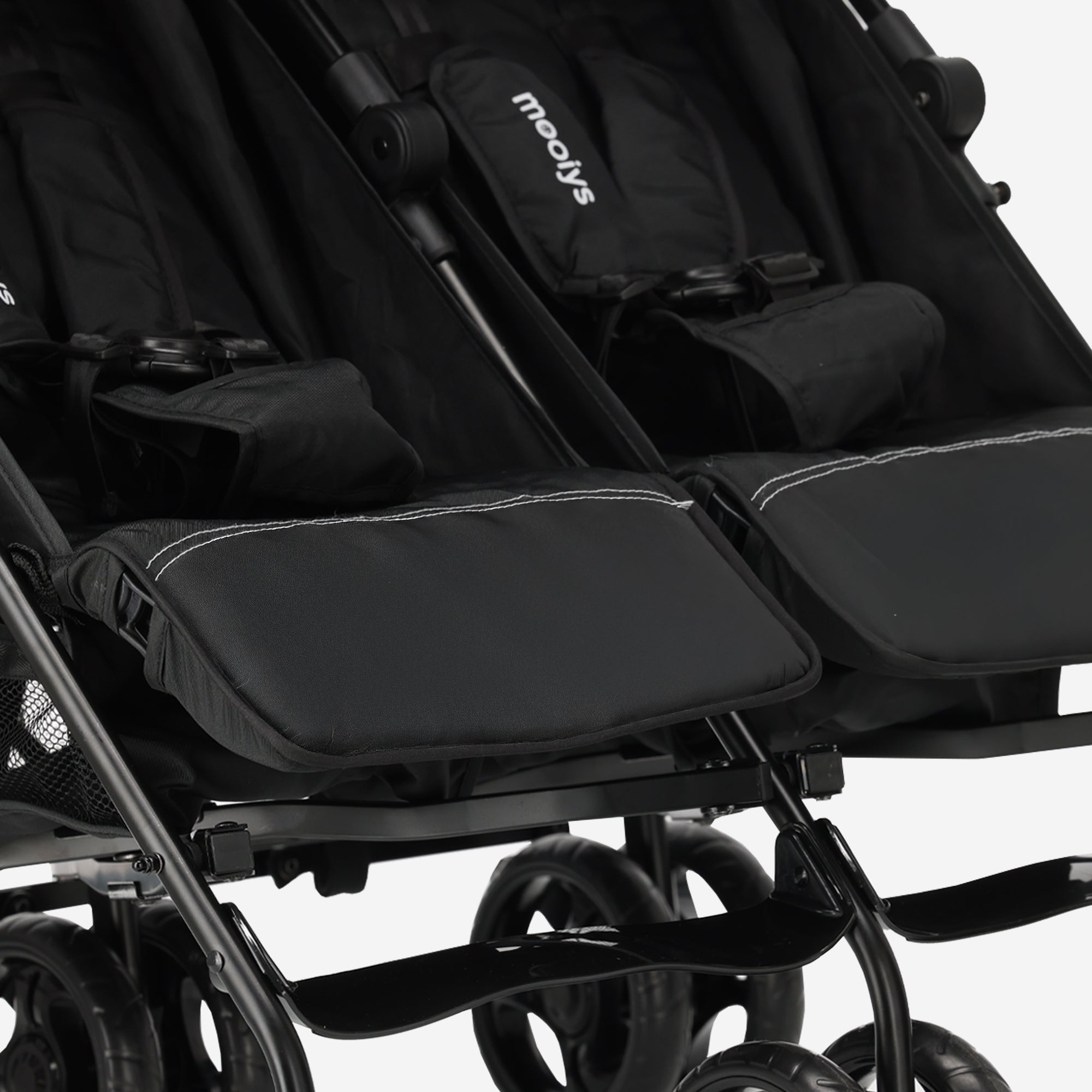 Miles Duo Buggy - Twin Buggy - Poussette double légère - Noir