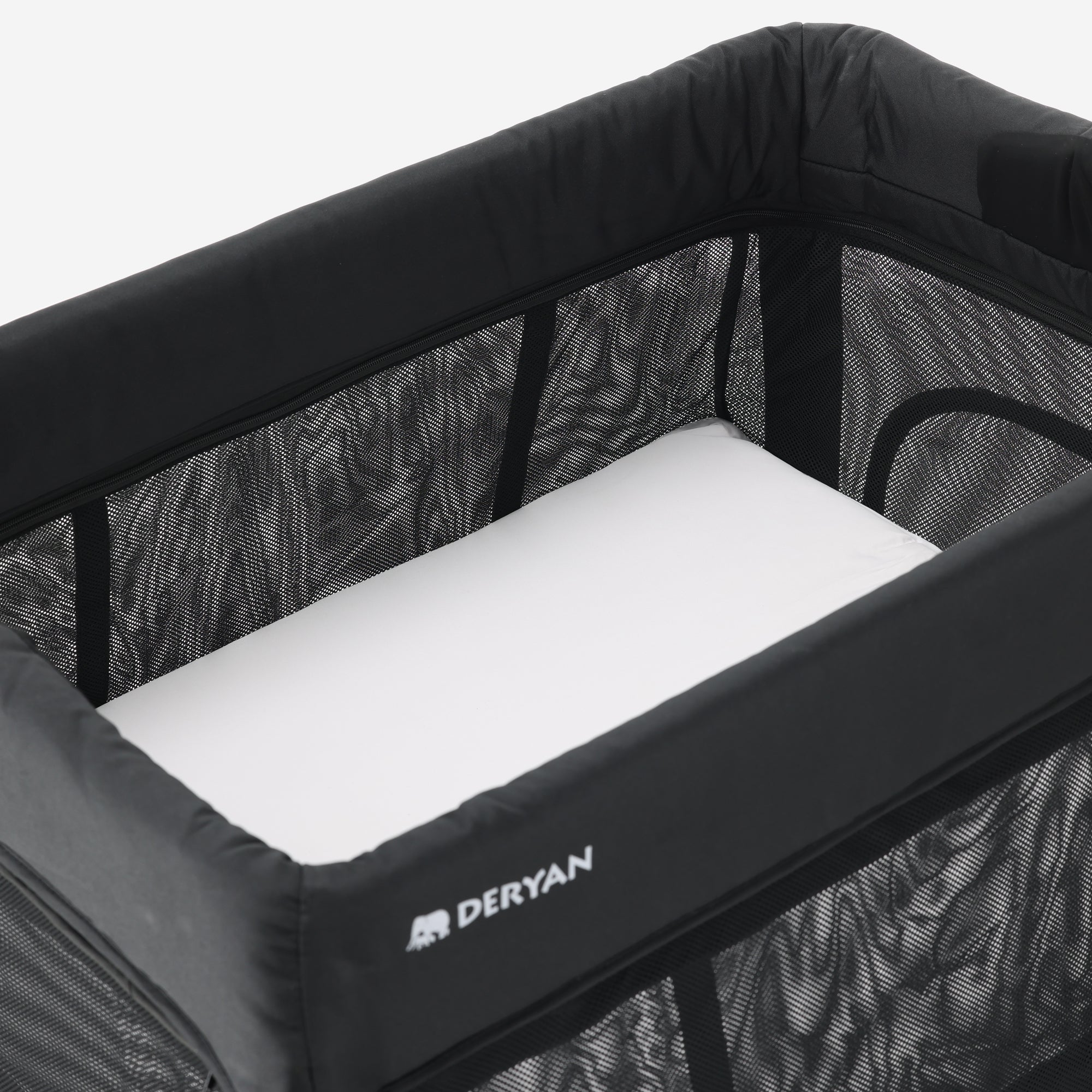 2-in-1 Campingbed en Kinderbox - Inclusief bodemverhoger - Houtlook