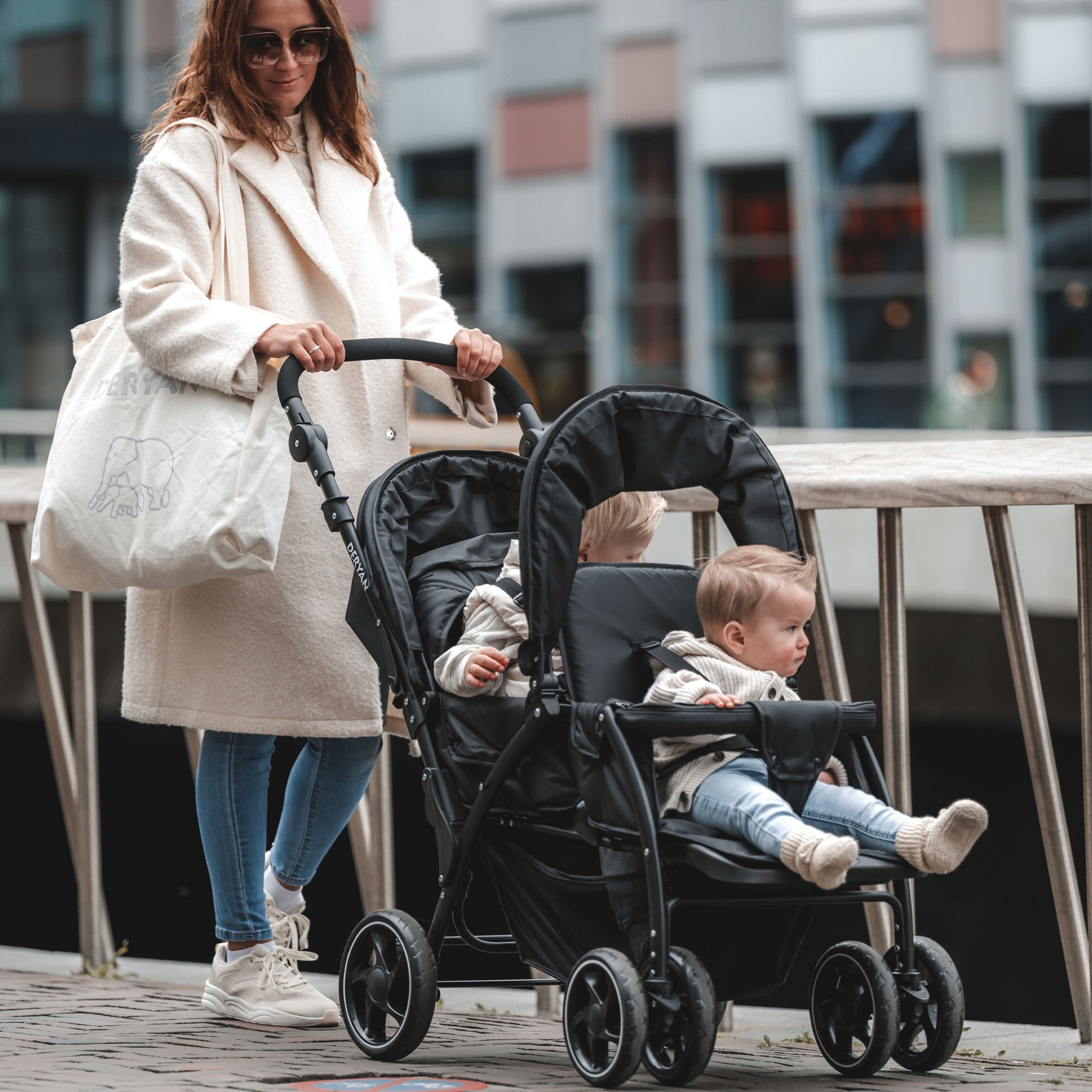 DERYAN Luxe Elena Dubbele buggy