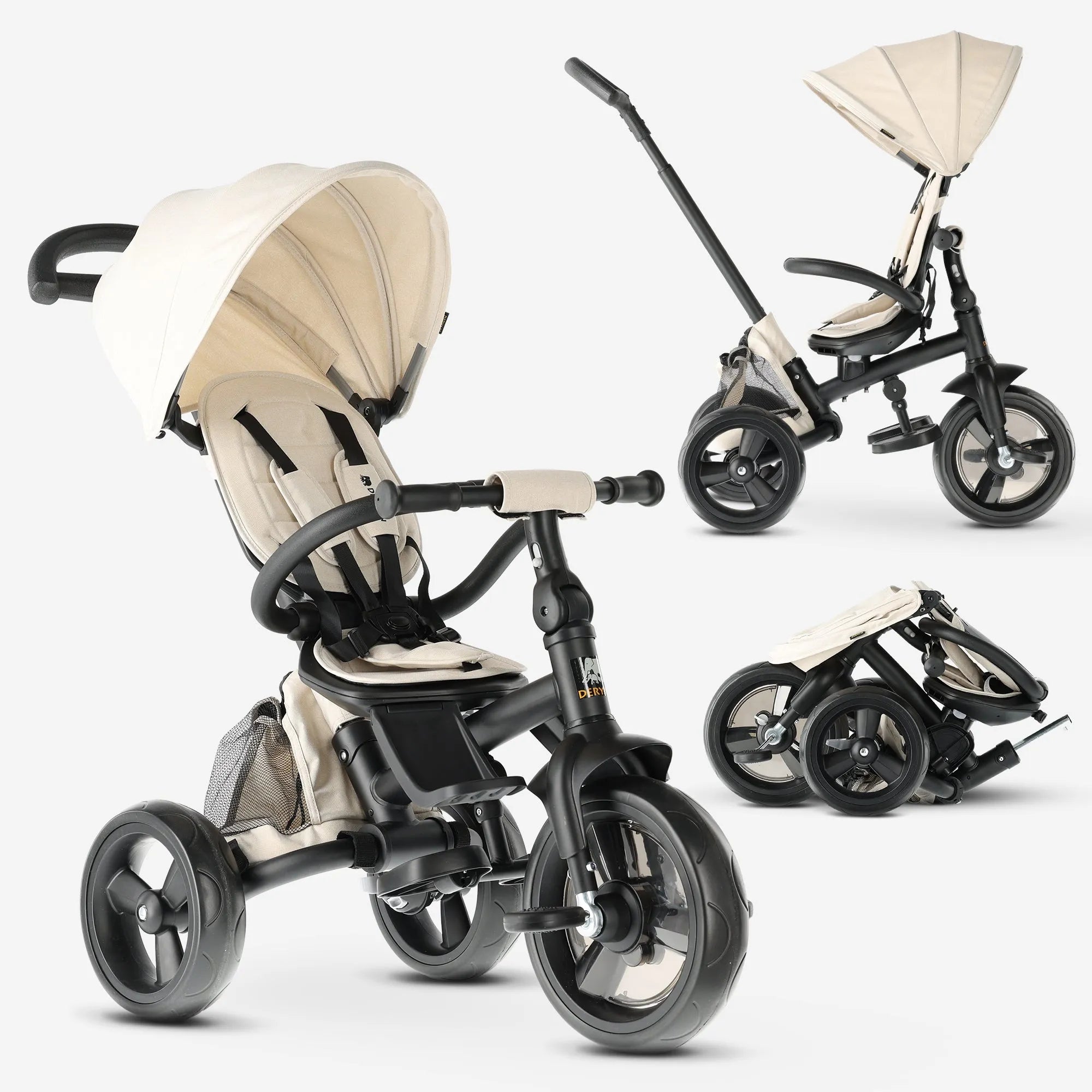 DERYAN Tricycle explorateur crème