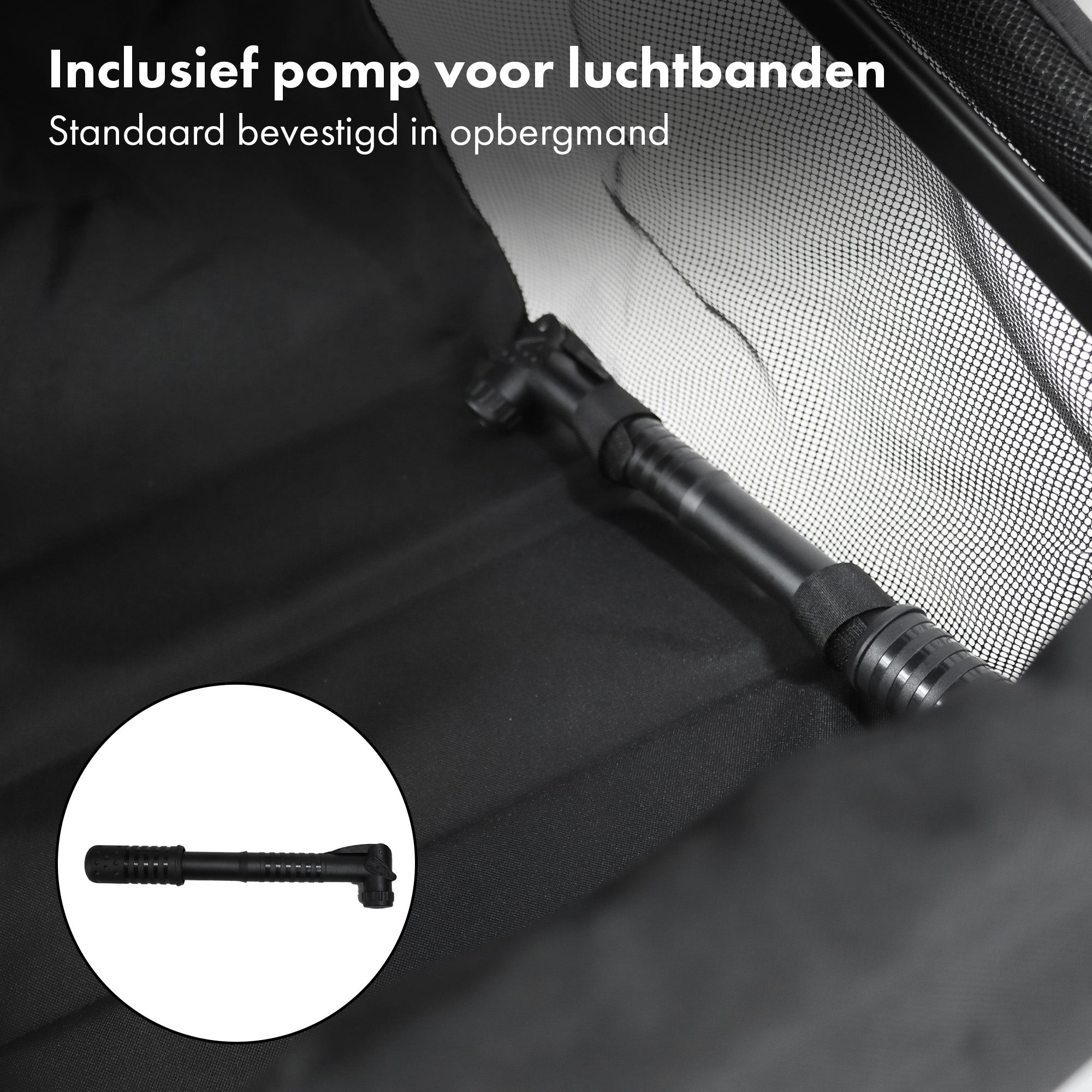 Deryan Luxe Bolt hardloop kinderwagen Zwart