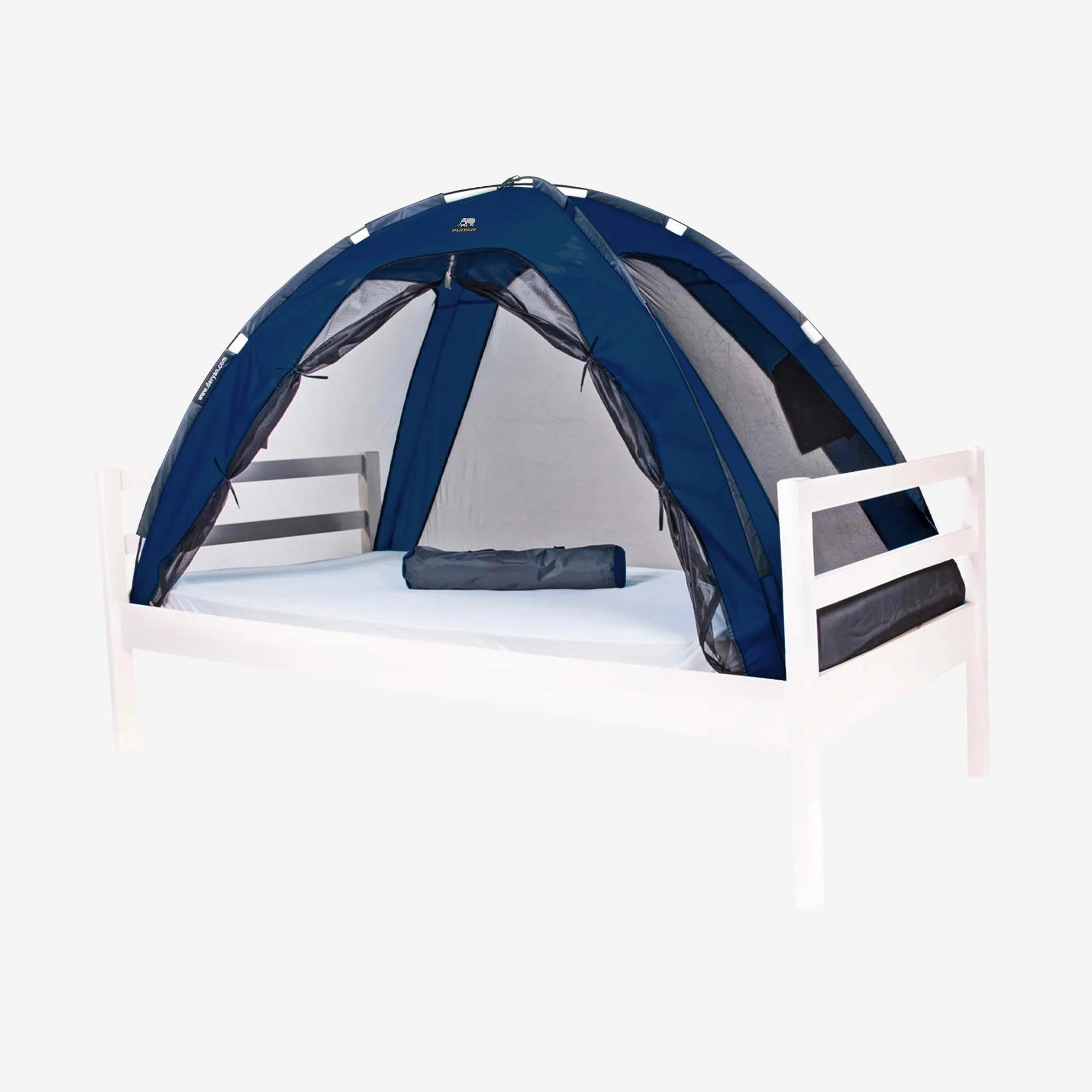 Bedtent Klamboe Navy - 200x90cm - Hoogste kwaliteit Muggennet