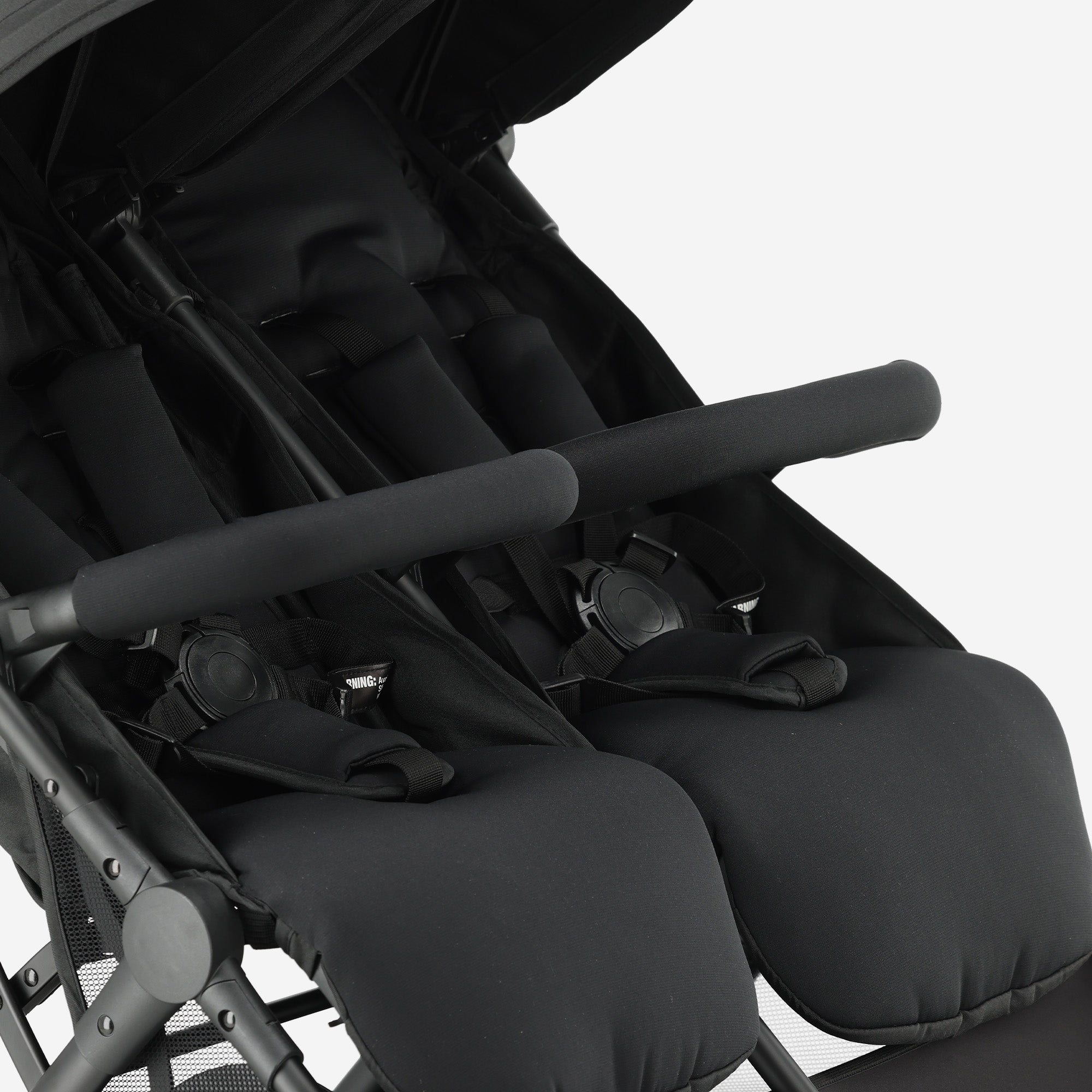 Mooiys Tess Twin Duo Buggy - Inclusief regenhoes - Inclusief Draagtas - Zwart