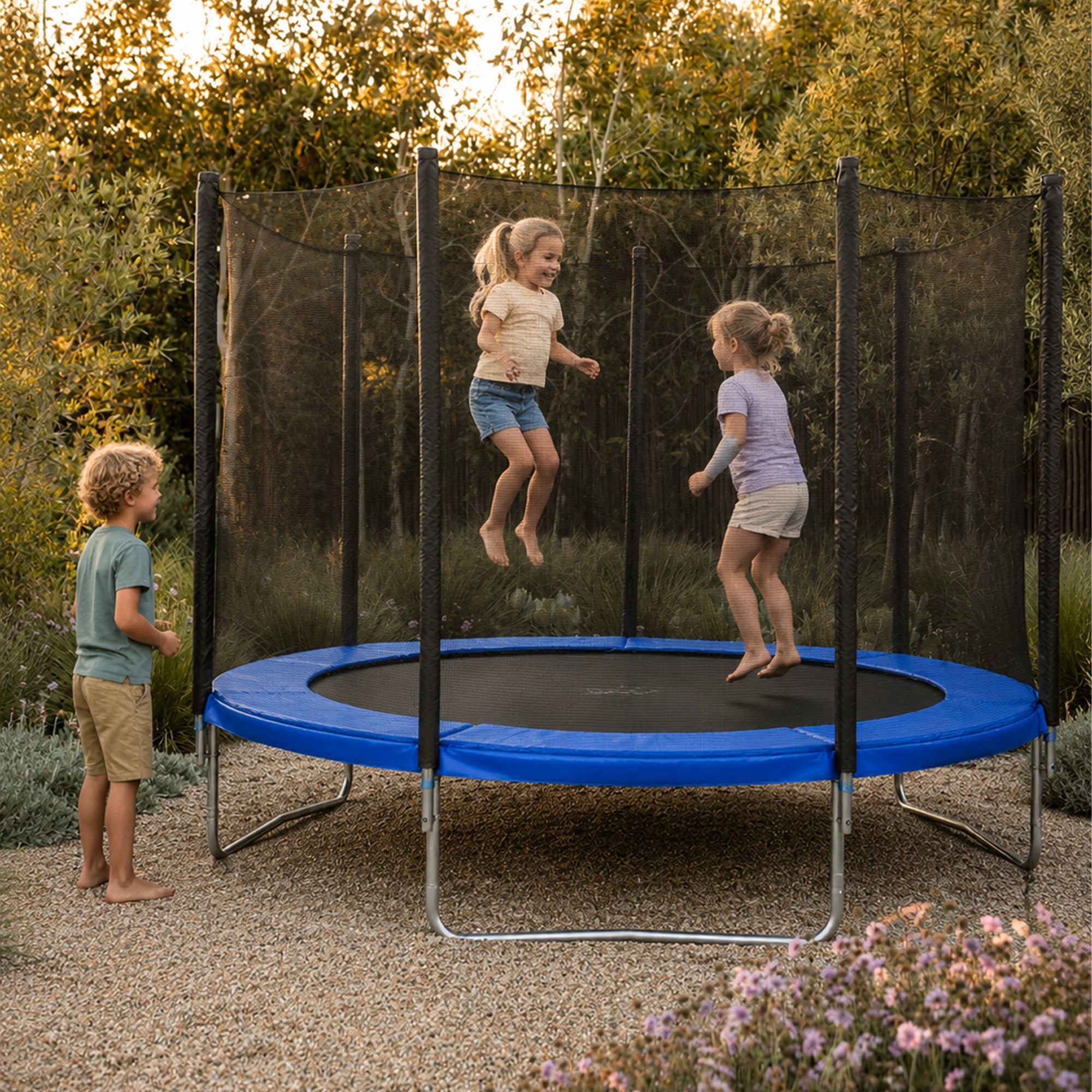 Mooiys Trampolinerand 305 cm - Beschermrand Trampoline - Blauw