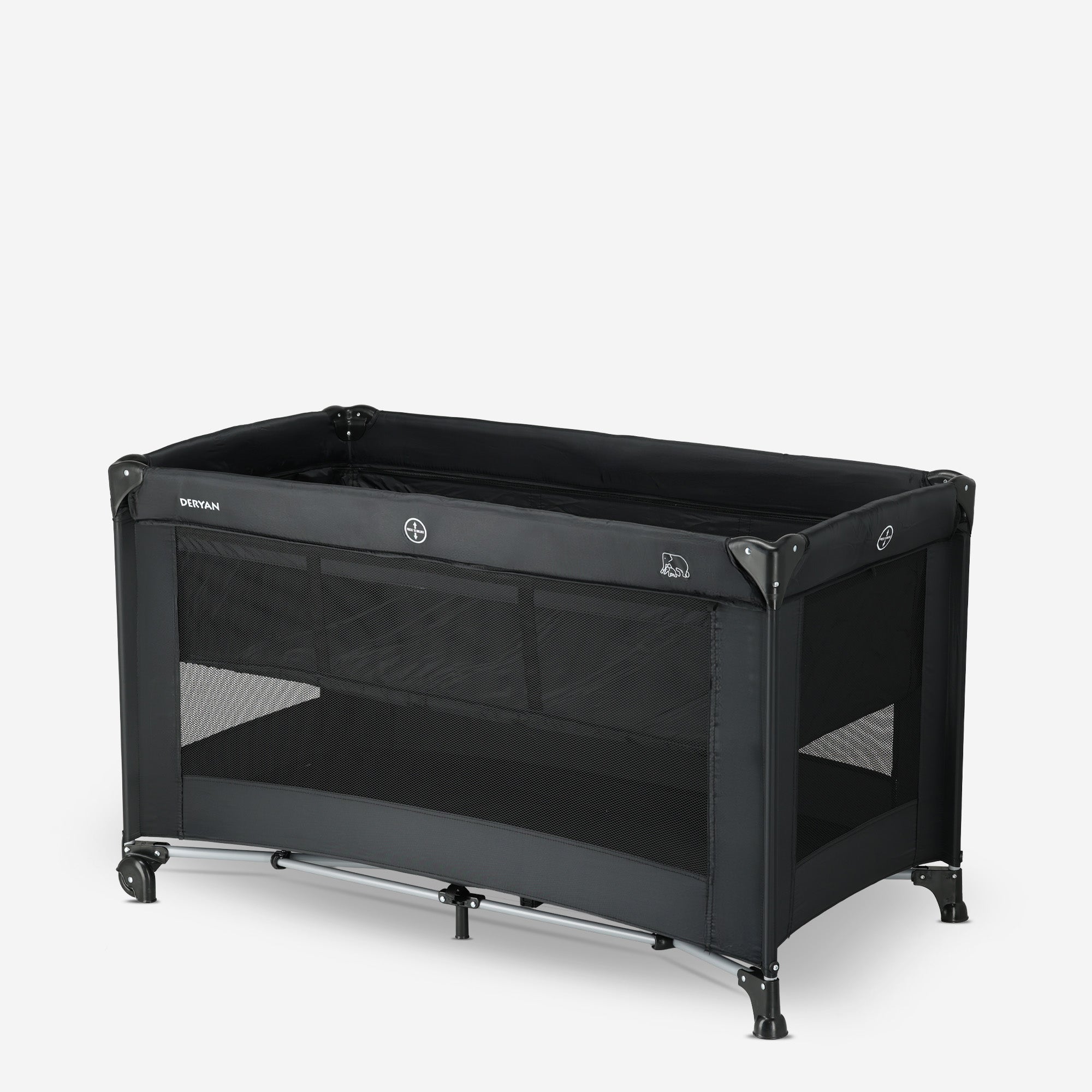 Deryan Luxury Camping Bett Schwarz