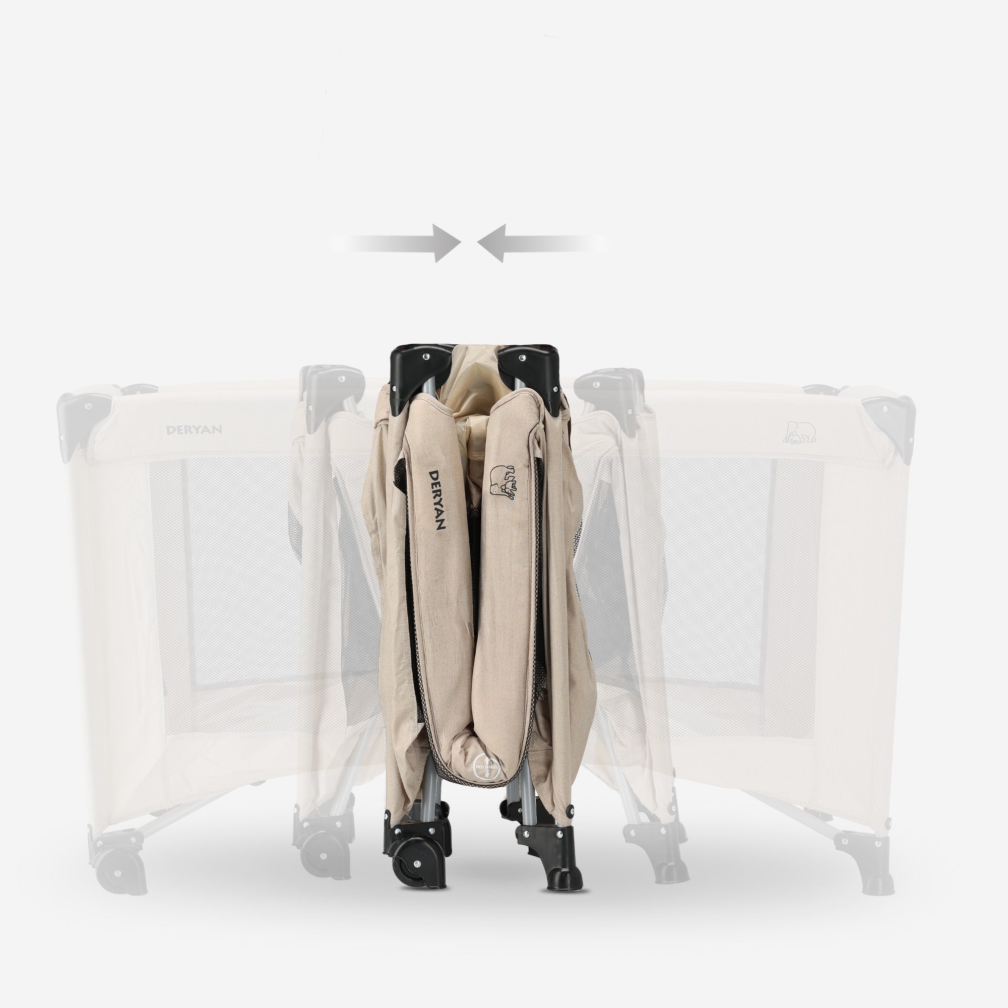 Deryan Luxe Campingbed Cream