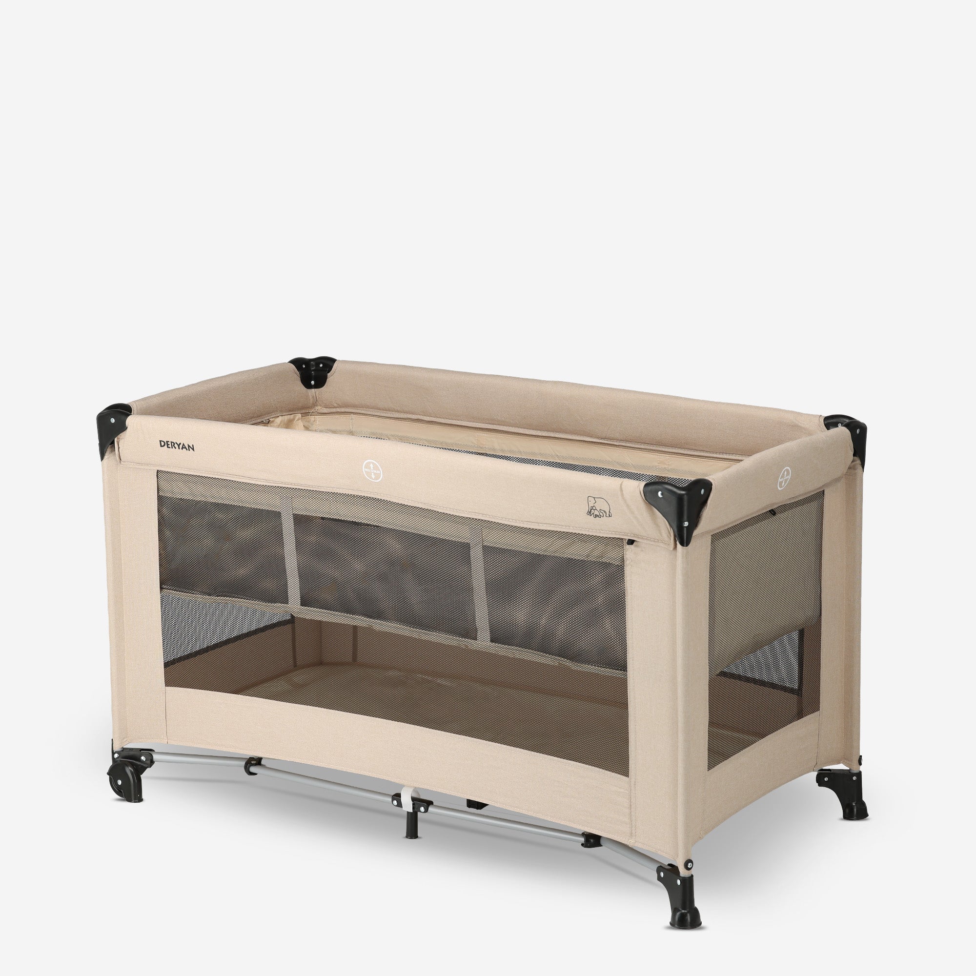 Deryan Luxe Campingbed Cream