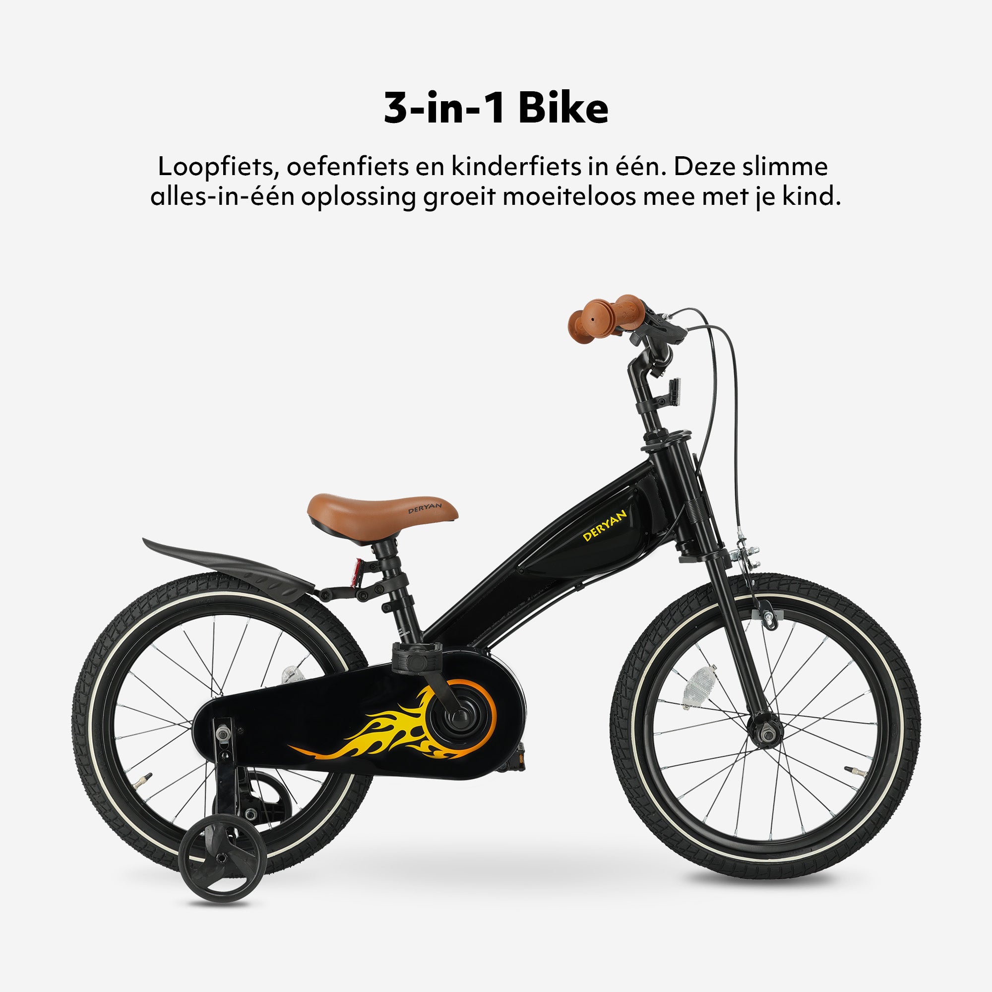 Deryan Turbo 3-in-1 Kinderfiets 16 inch