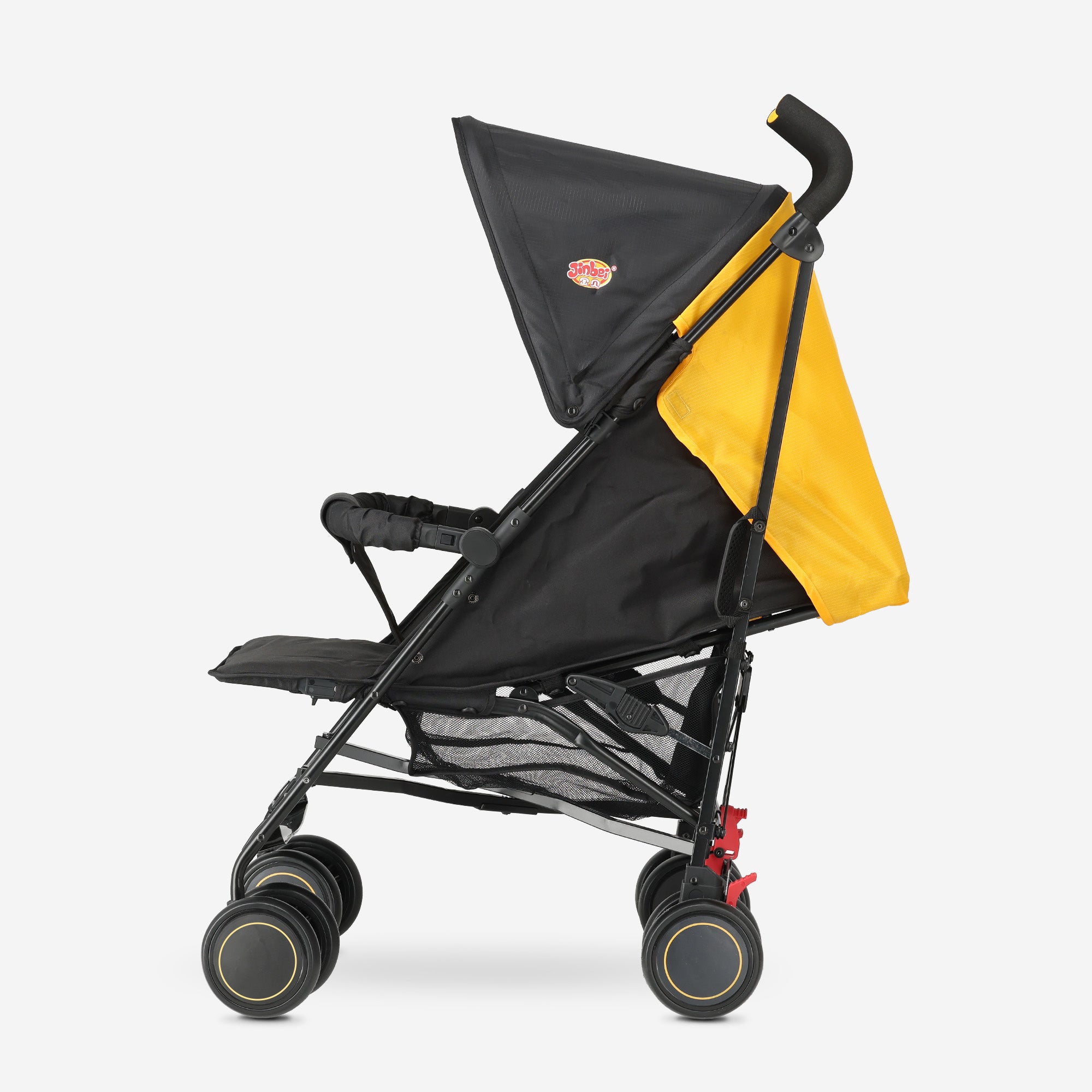 Paraplu Buggy - Verstelbare Buggy - Tot 15 kg - Grijs/Geel