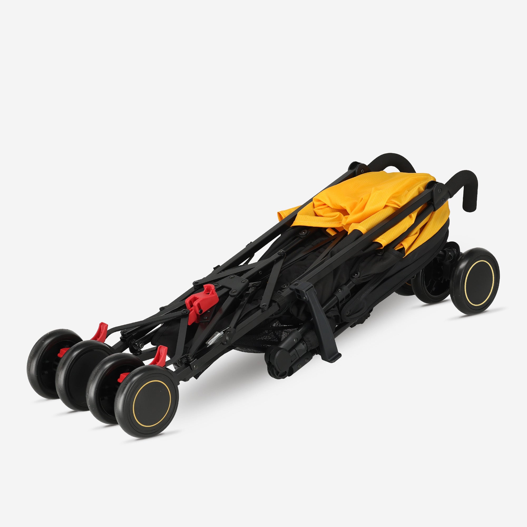 Paraplu Buggy - Verstelbare Buggy - Tot 15 kg - Grijs/Geel