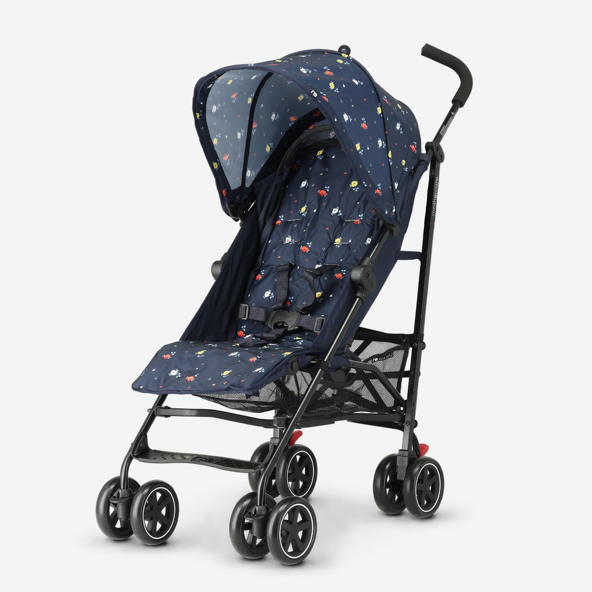 Paraplu Buggy - Verstelbare Buggy - Tot 15 kg - Inclusief regenhoes - Multi Blauw