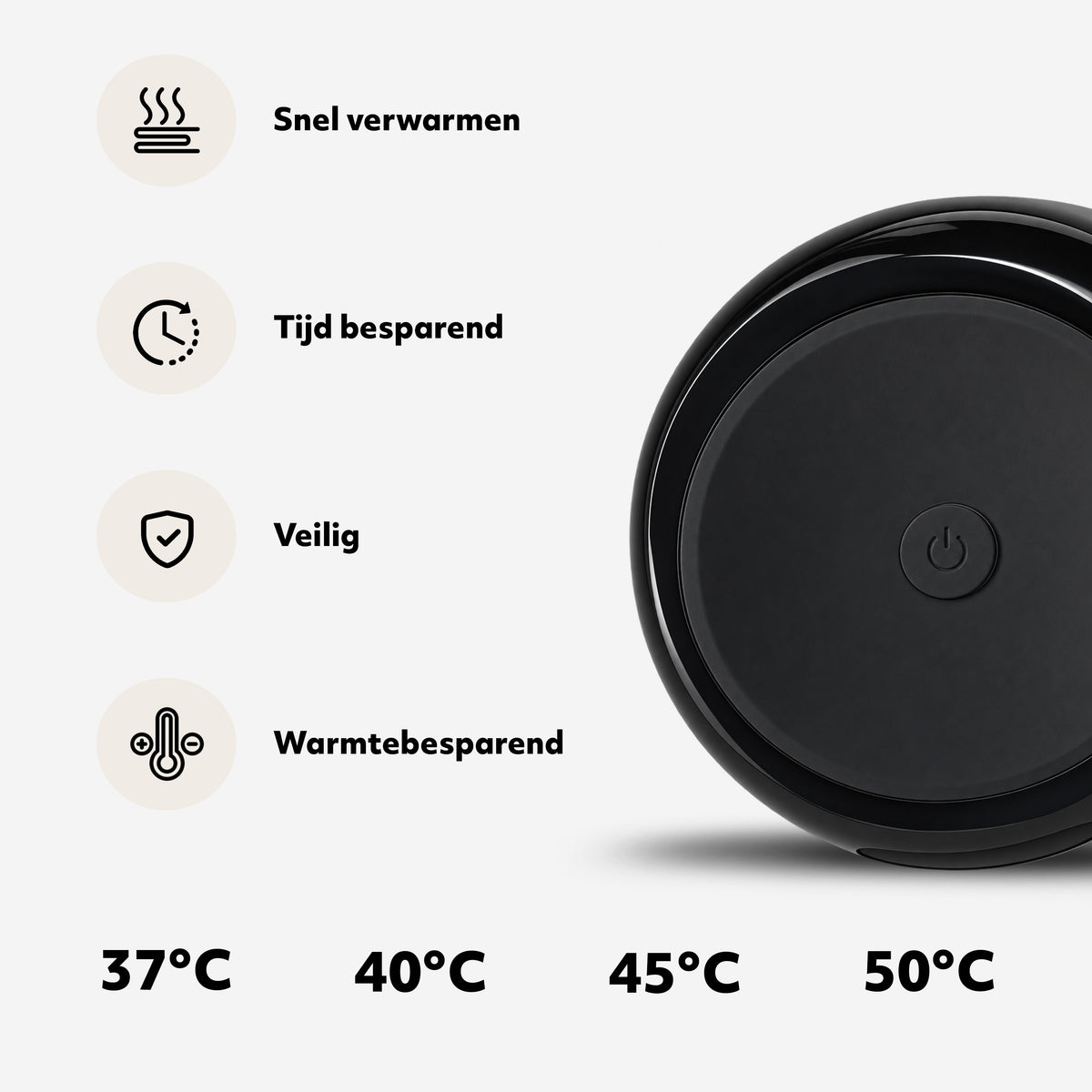 Bottle-In Flessenwarmer - Zwart
