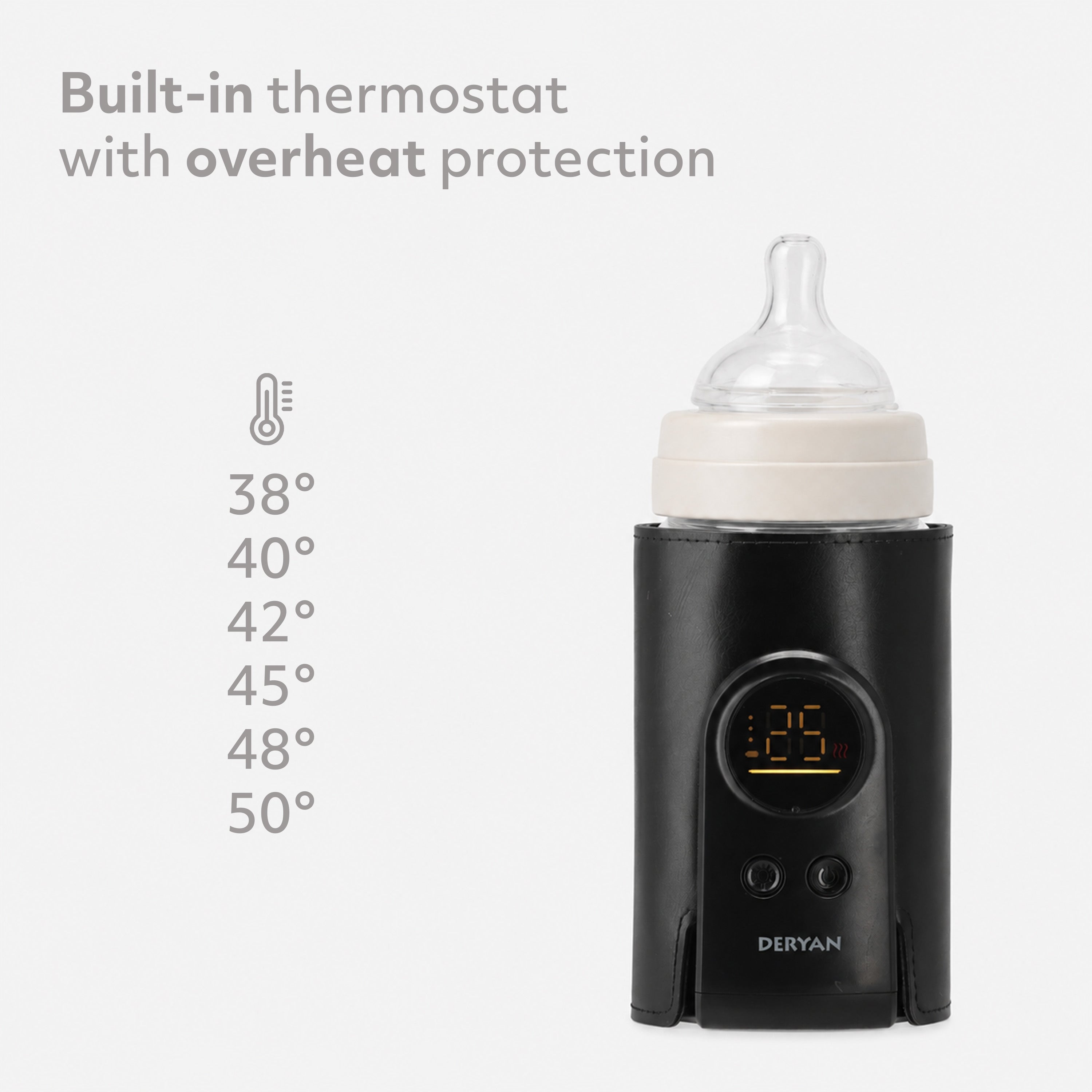Draagbare Sleeve Flessenwarmer - Zwart