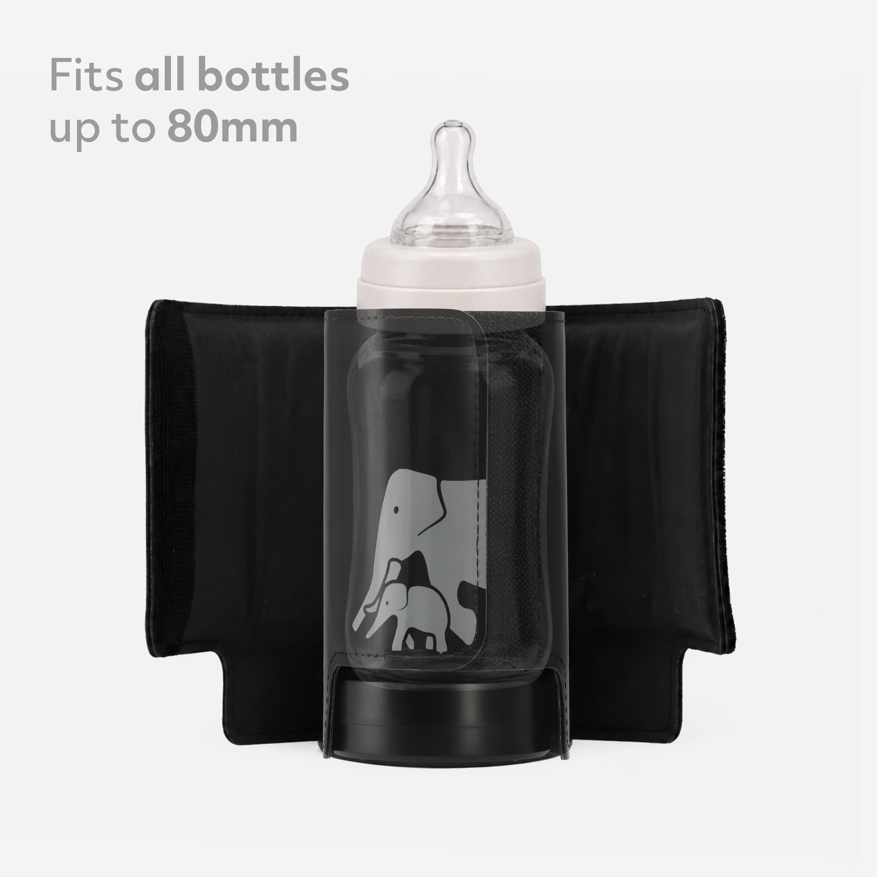 Draagbare Sleeve Flessenwarmer - Zwart