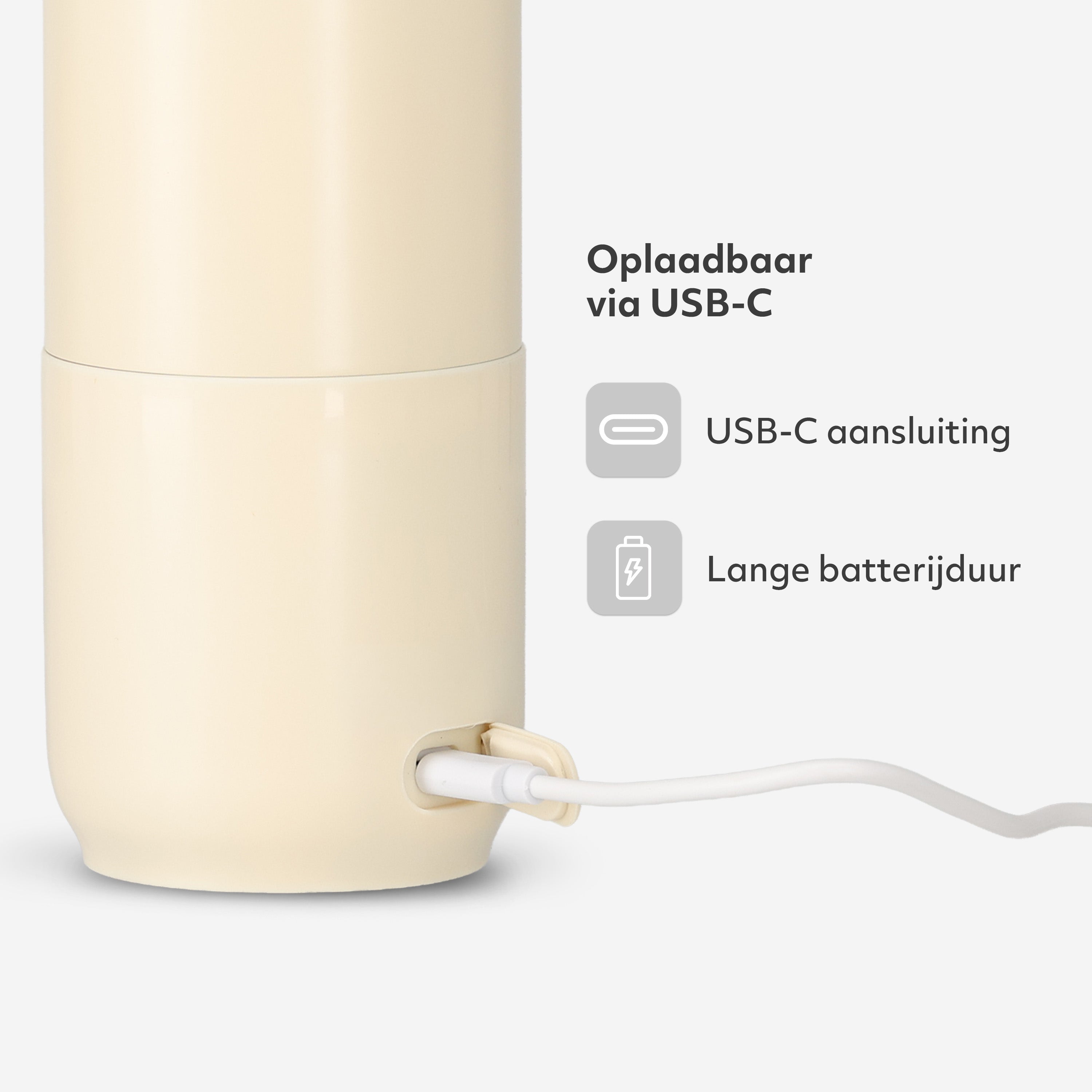 Draagbare Elektrische Flessenverwarmer - Draadloos - Créme