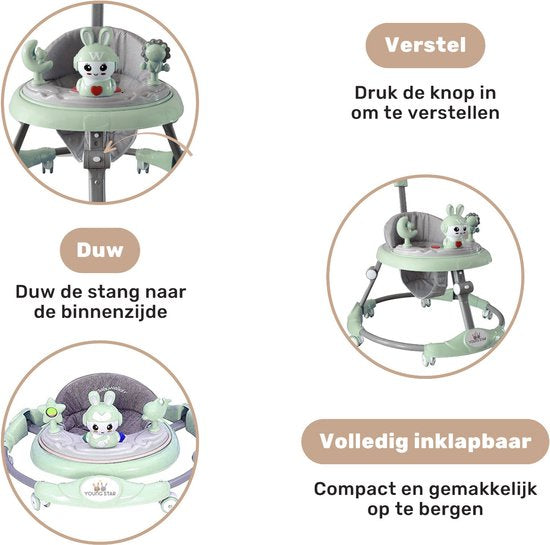 Loopstoel Youngster Groen