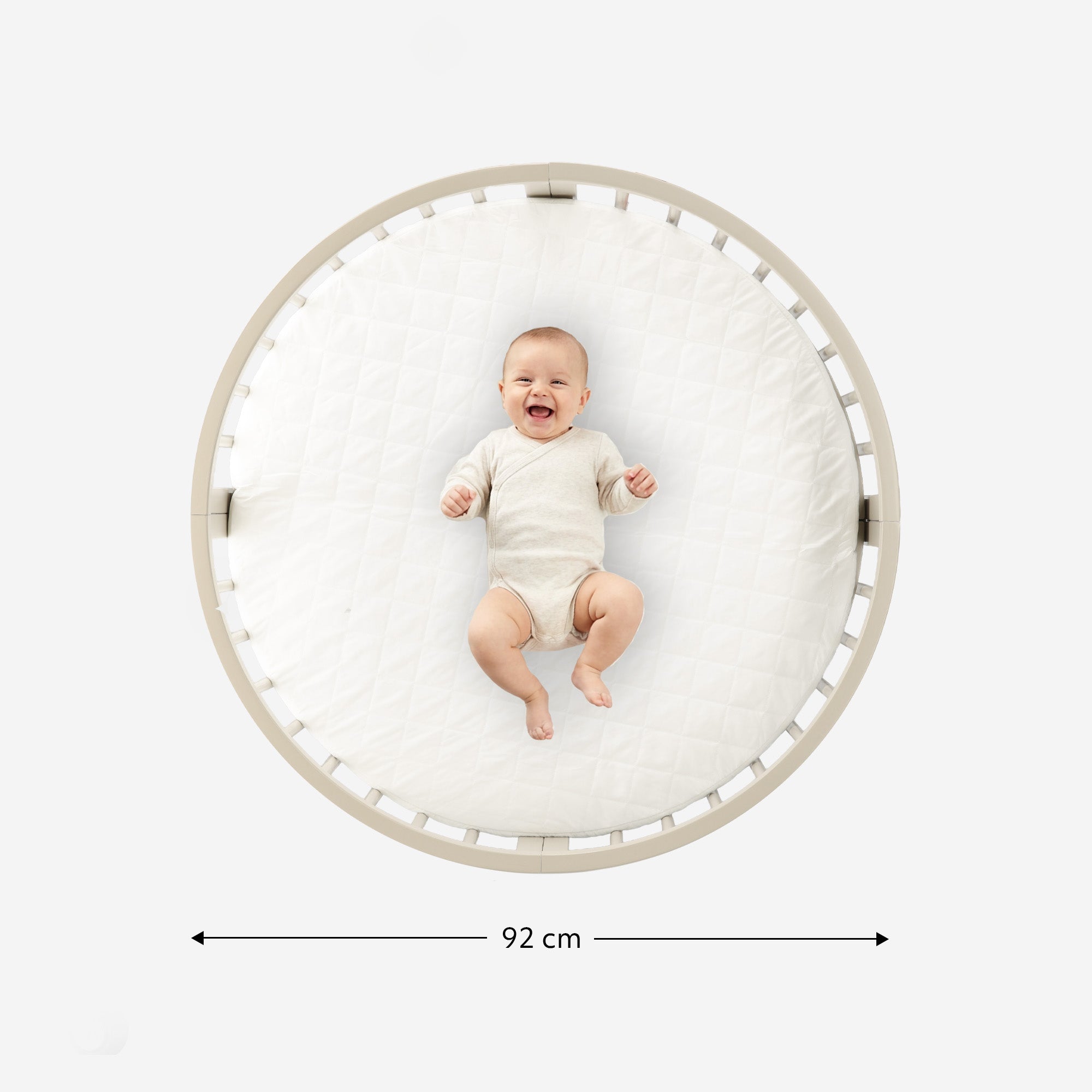 Willow Houten Ronde Box inclusief matras - Sand