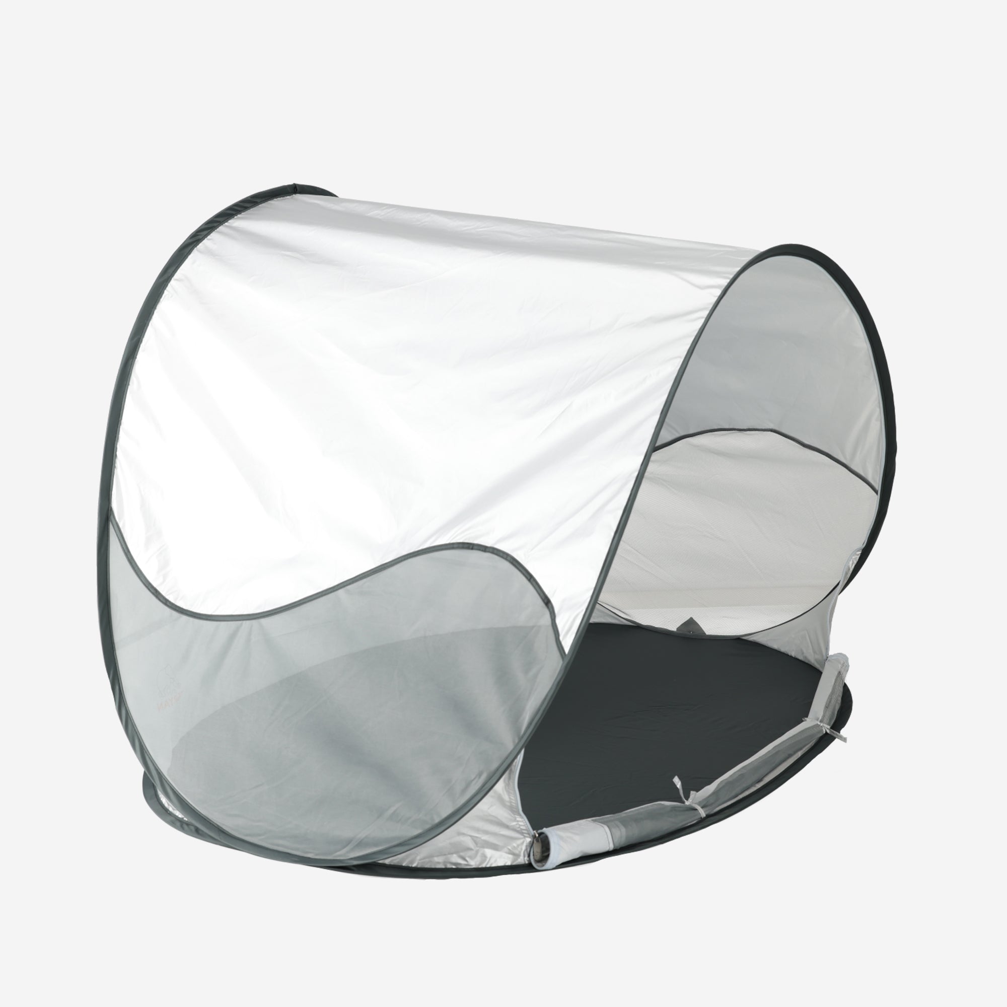 Deryan Luxe Pop Up Strandtent - Anti-UV 50+ - Silver