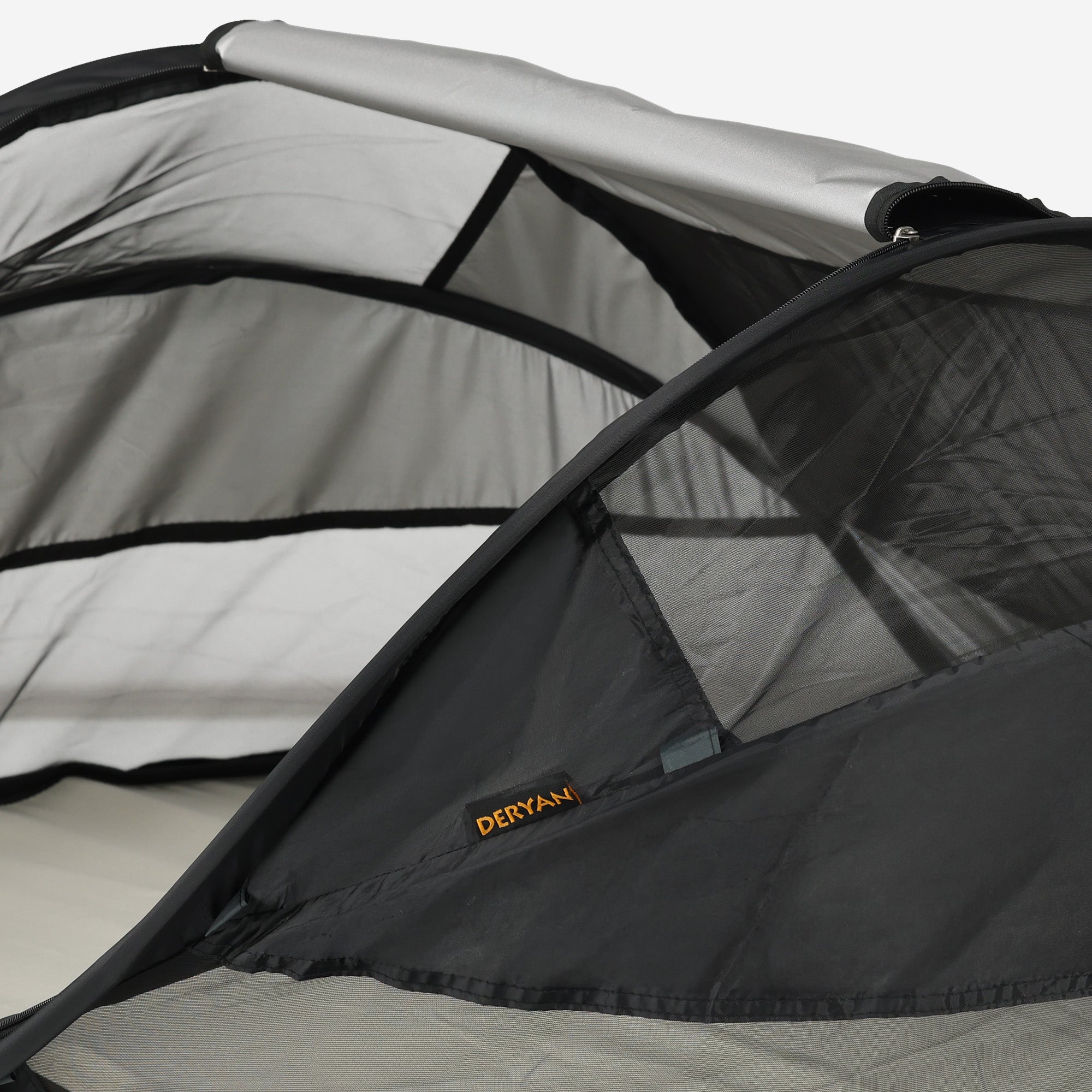 DERYAN Baby Luxe Campingbedje – Inclusief zelfopblaasbare matras - Zwart