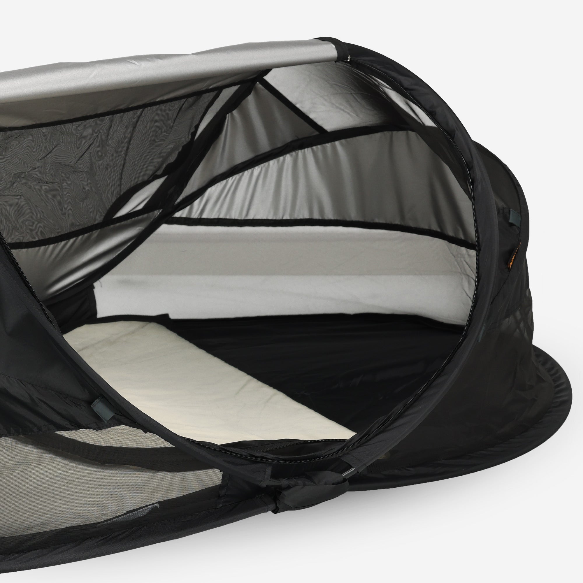 DERYAN Baby Luxe Campingbedje – Inclusief zelfopblaasbare matras - Zwart