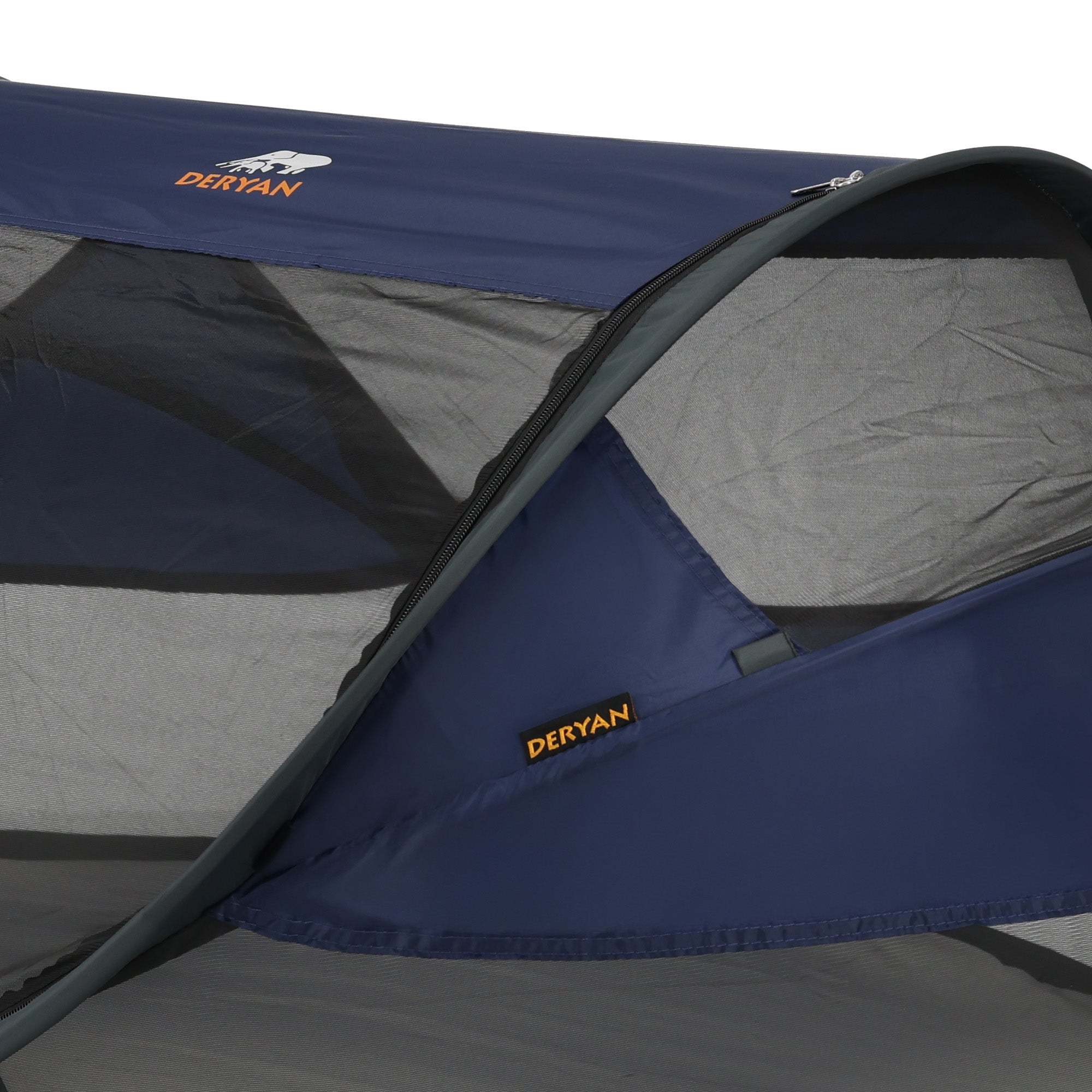 DERYAN Baby Luxe Campingbedje – Inclusief zelfopblaasbare matras - Navy