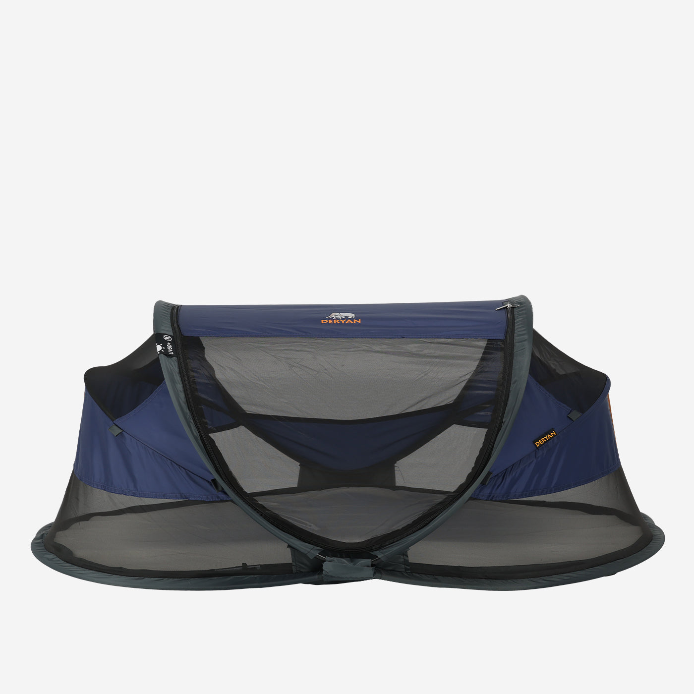 DERYAN Baby Luxe Campingbedje – Inclusief zelfopblaasbare matras - Navy